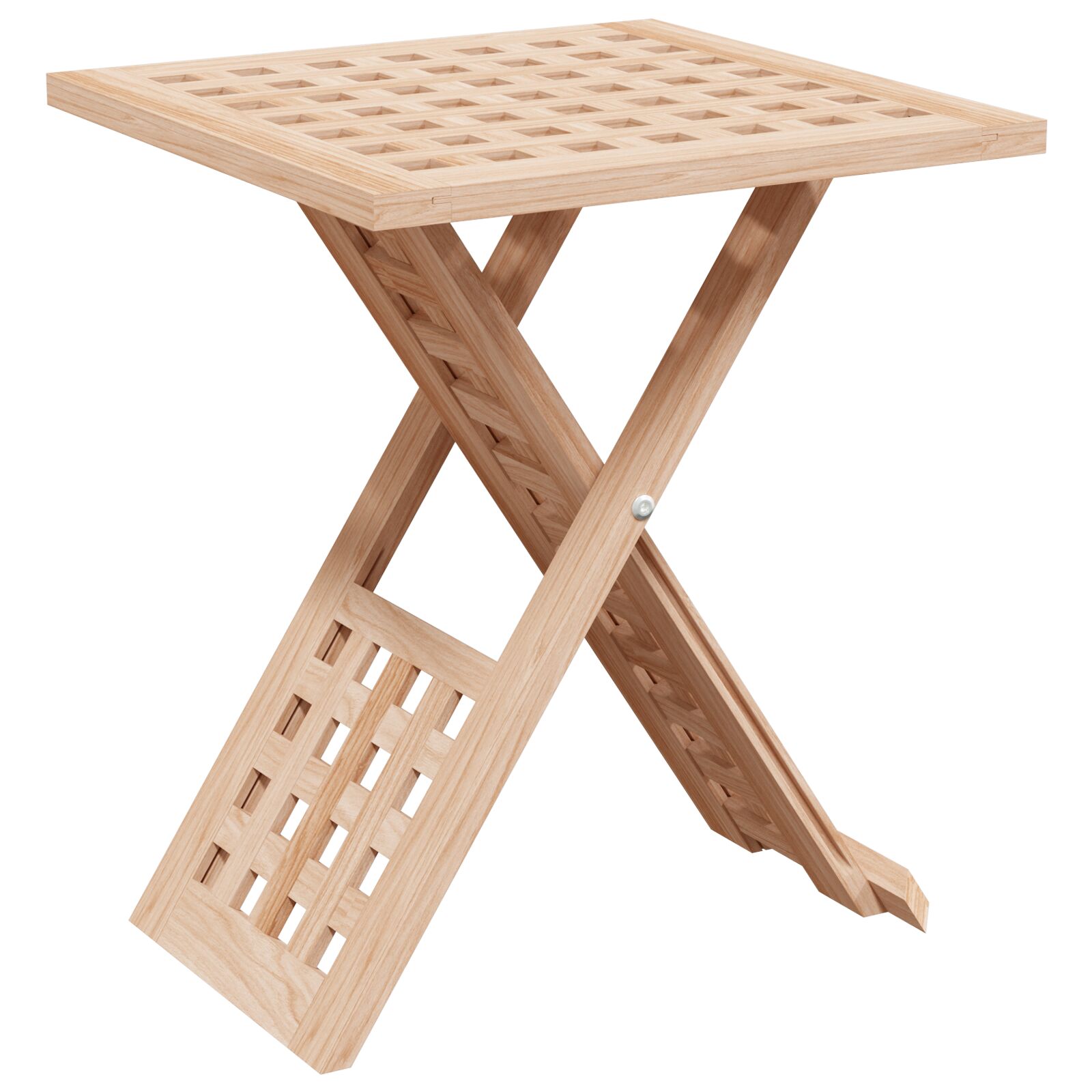 Sklopivi Stolić za Kavu 33x33x40,5 cm Od Masivnog Orahovog Drva