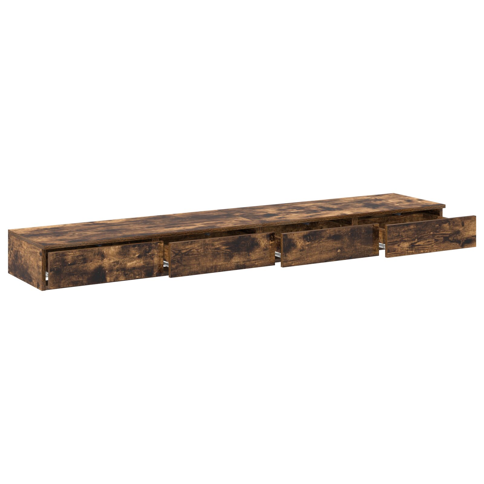 vidaXL Bedladen Gerookt Eiken 180x36,5x16,5 cm Samengesteld Hout - Afbeelding 5
