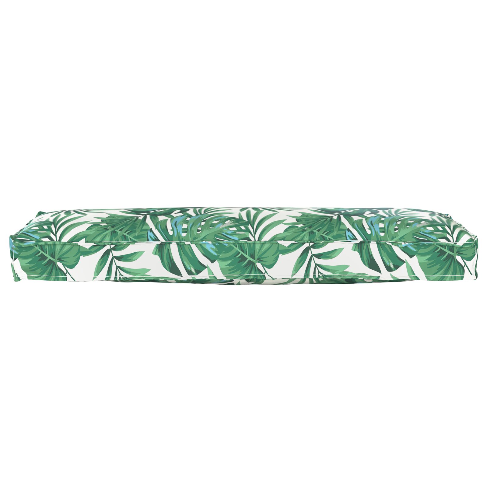 Pallepude til bænke blad design 120x40x8 cm Oxford stof