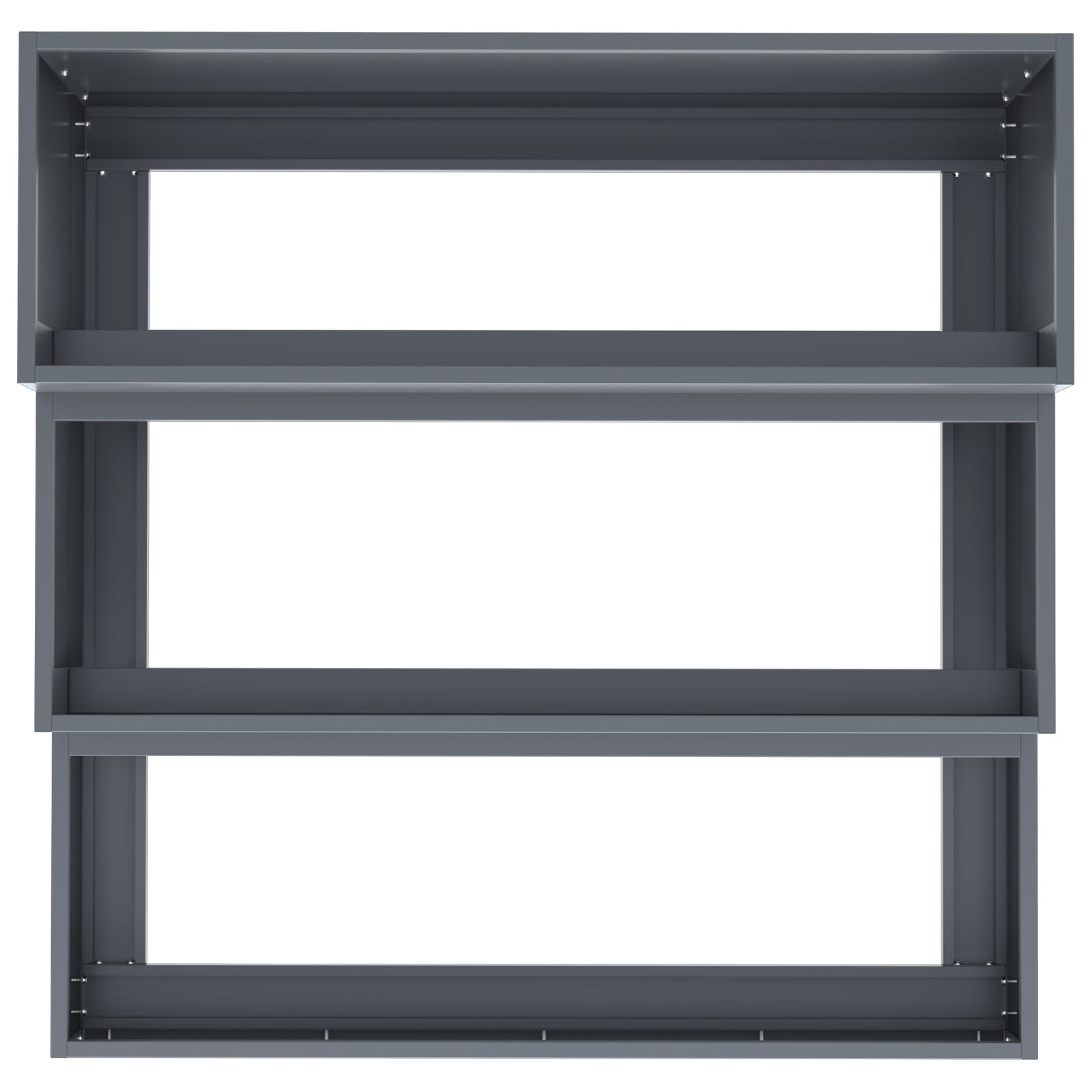 vidaXL Tuin Plantenbak 3-Tier 90x90x35 cm Anthraciet Staal - Afbeelding 8