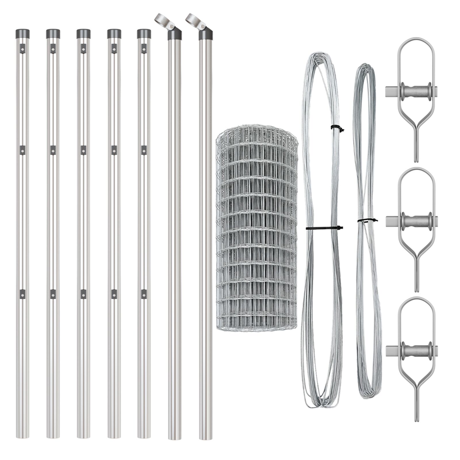 vidaXL Euro Ograda sa 13 Postova 0.8x25 m Galvanizovani Čelik