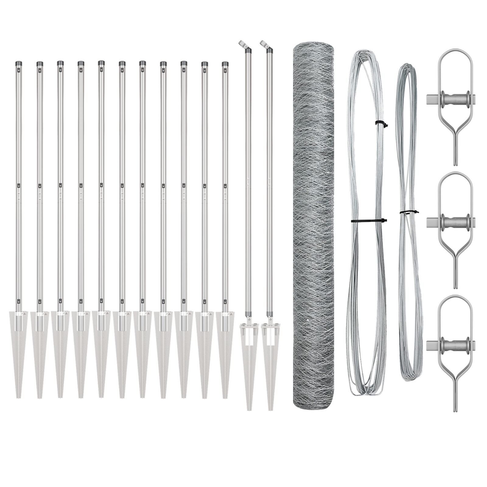 plotový set Sada 2 Pozinkovaná oceľ 25 x 1.2 m Odolný 3353383