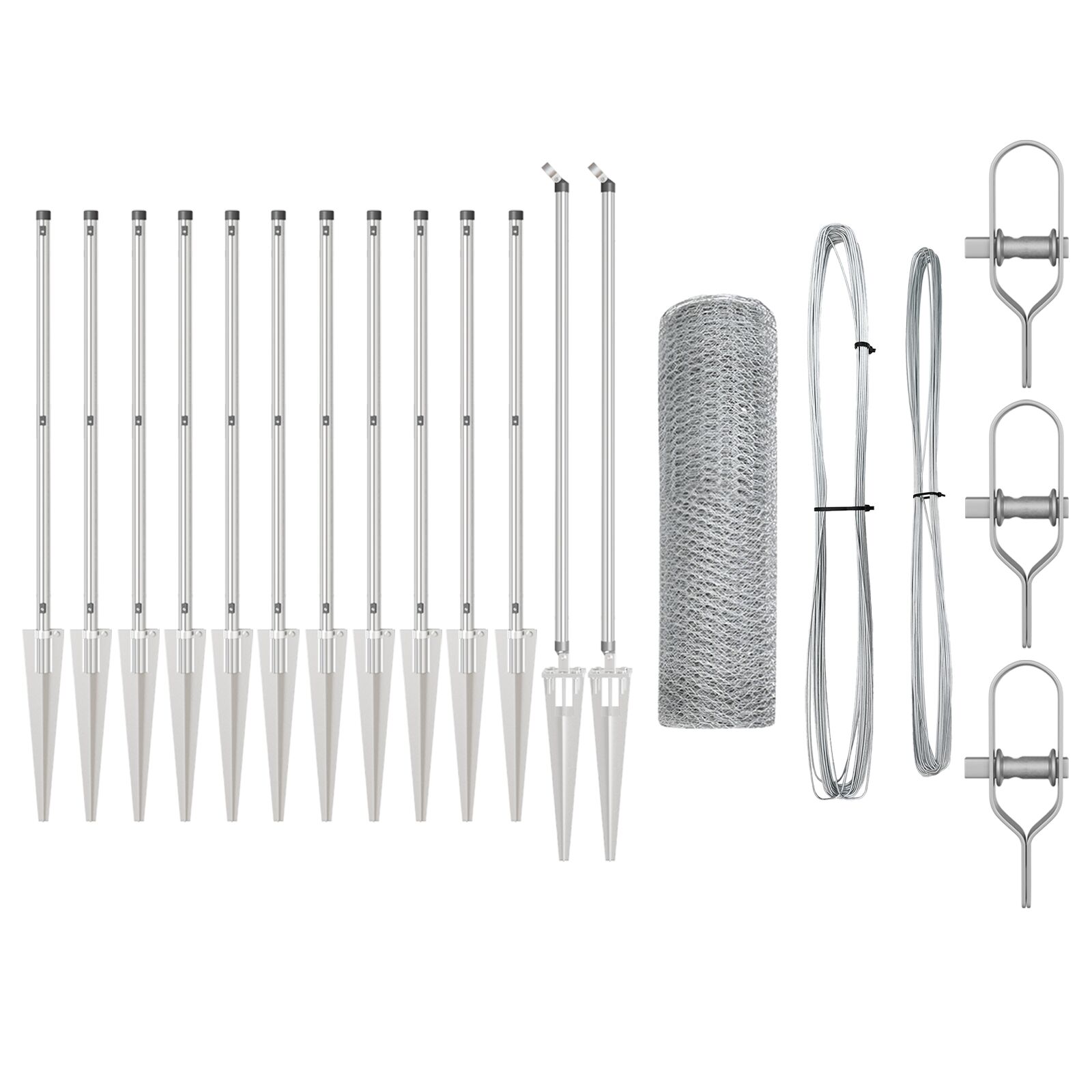 vidaXL Set ograde Set od 2 Pocinčani čelik 25 x 1 m Industrijski