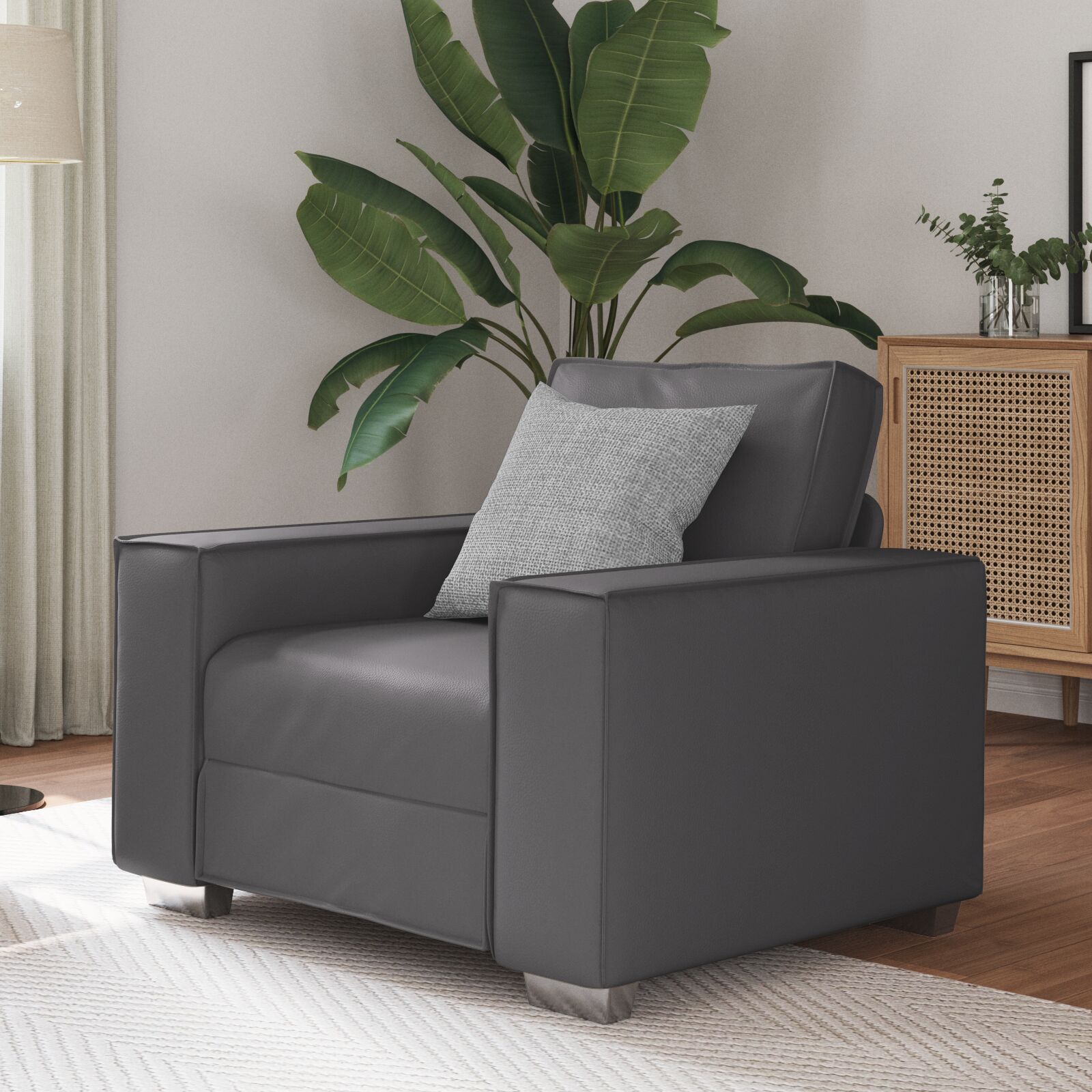 vidaXL Sofa Grau