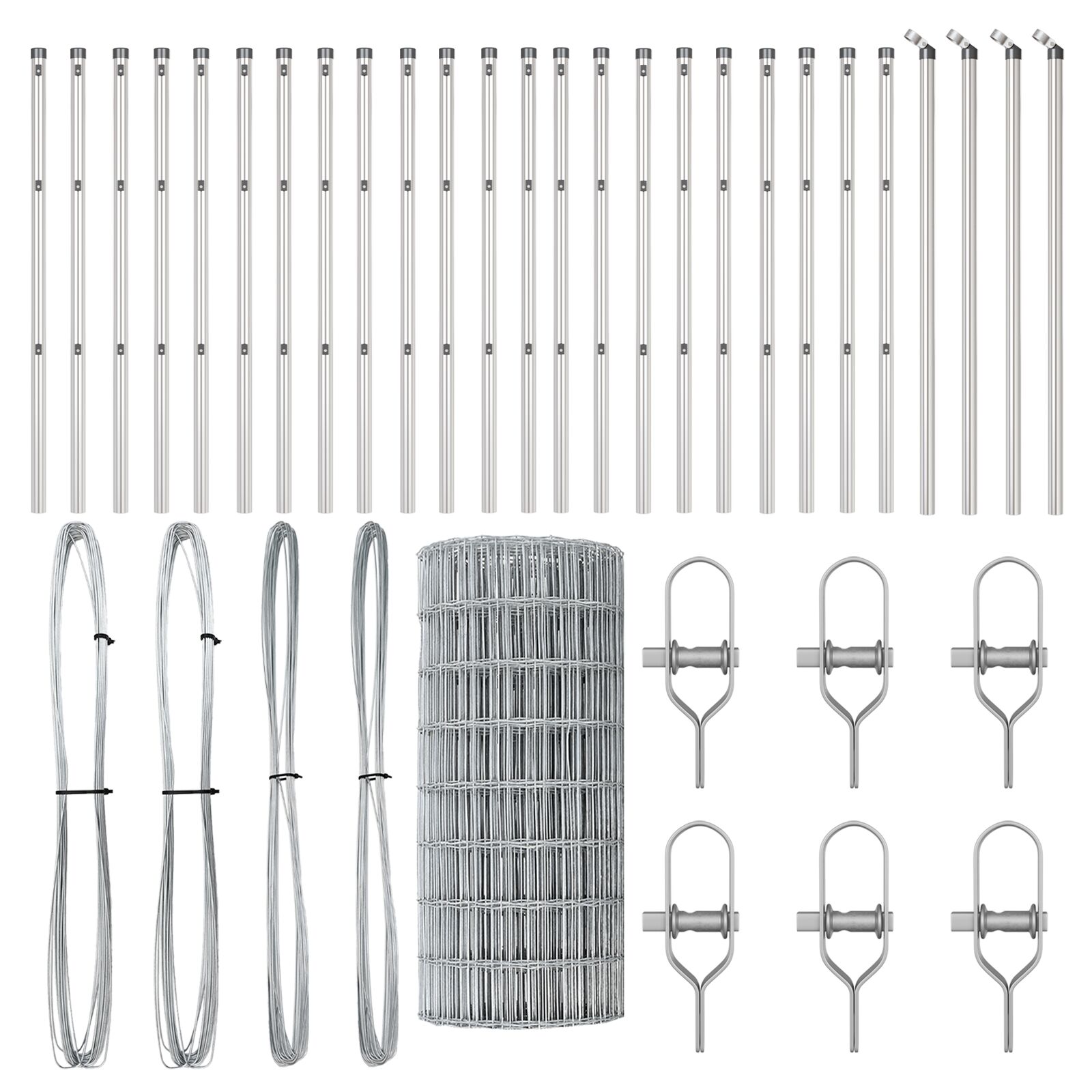 vidaXL Euro ograda s 13 postova 0.6x50 m galvanizirani čelik
