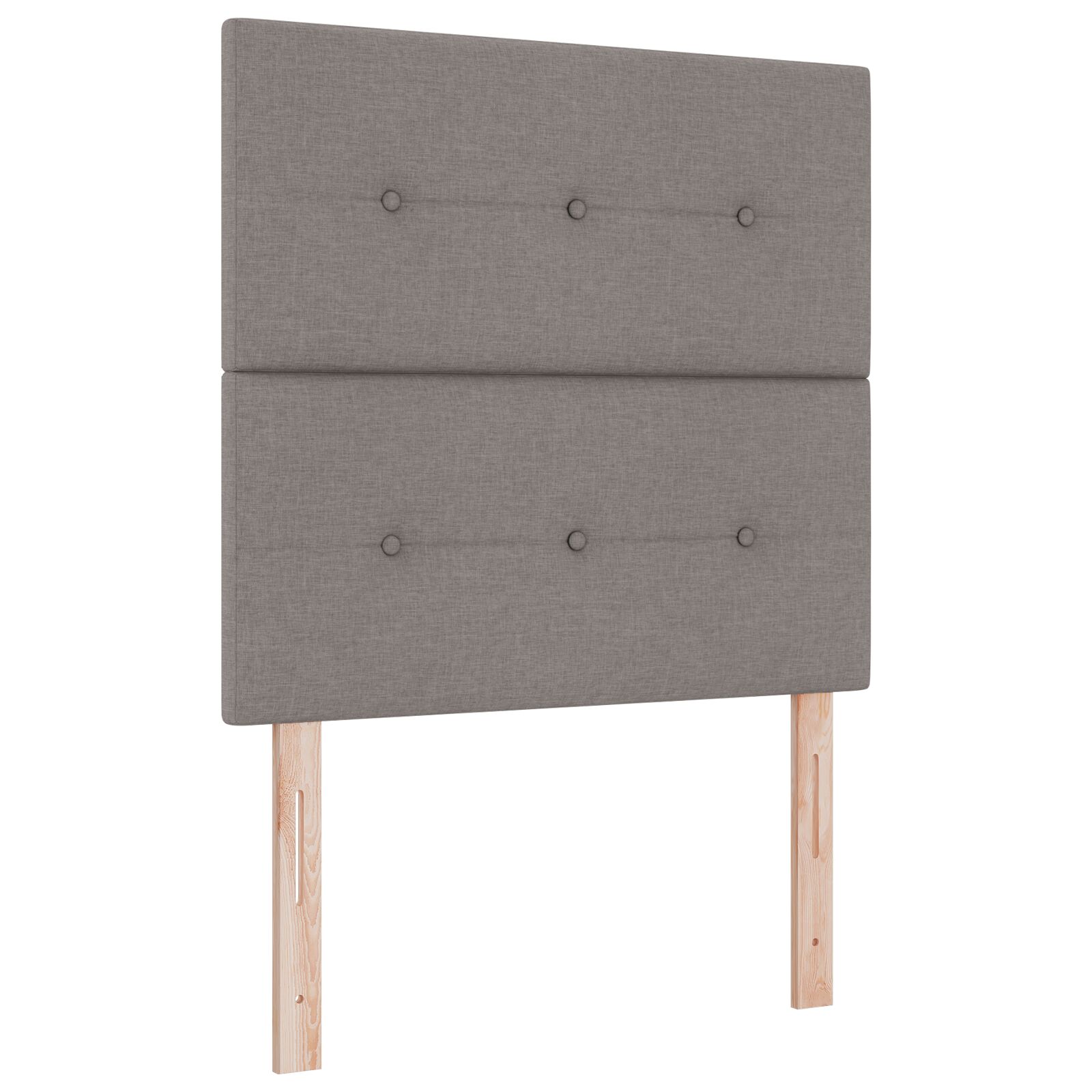 Headboard Button Tufted Taupe 90 cm Fabric vidaXL - Picture 4 of 93