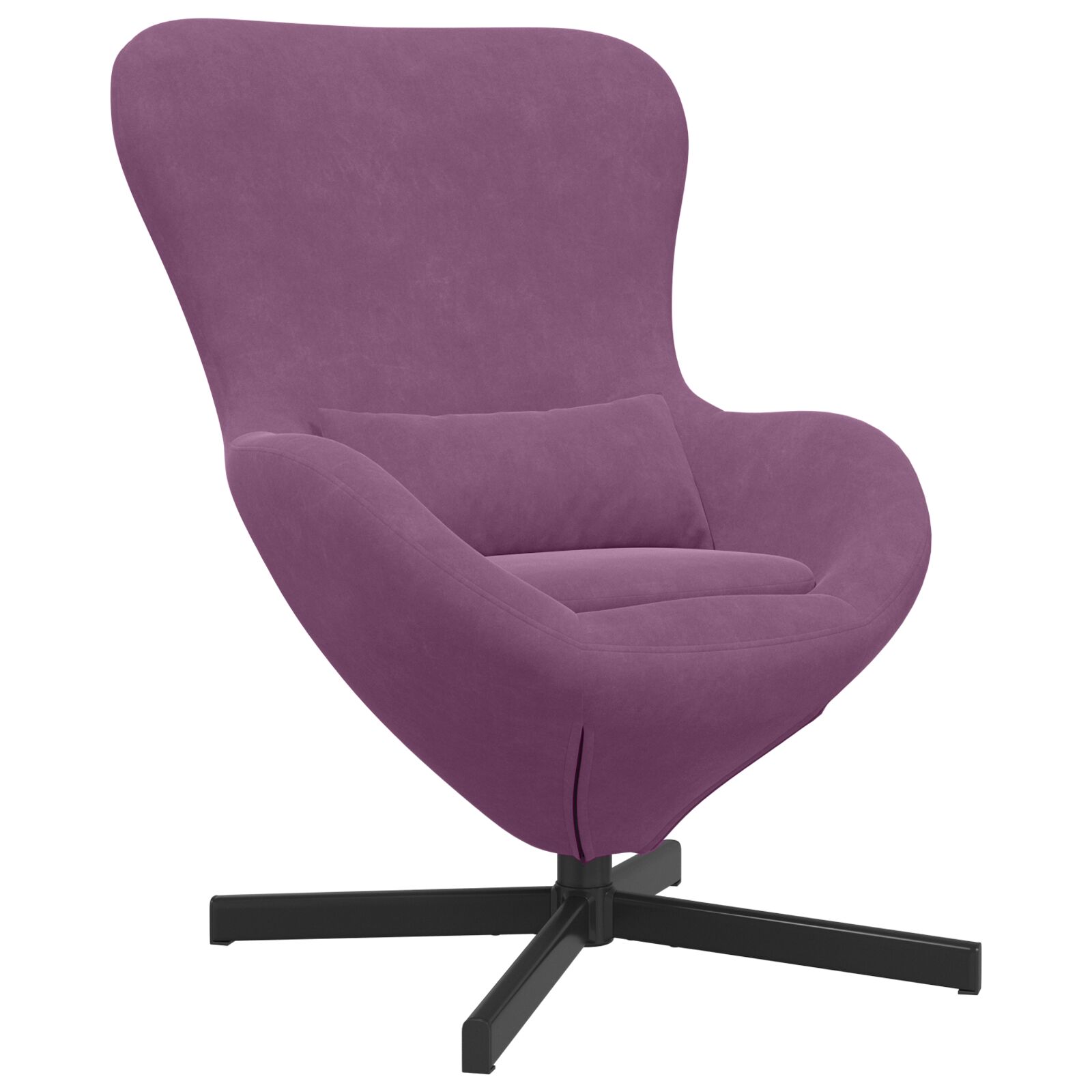 vidaXL Scaunul cu ouă  din catifea violet