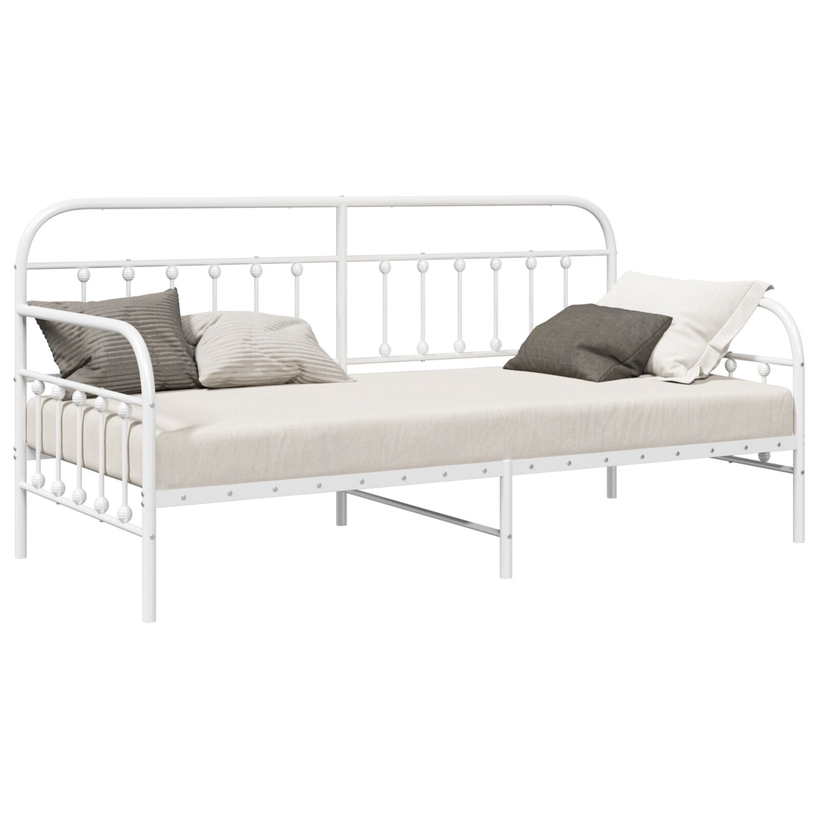 Krevet Frame Bijela 107x203 cm Čelik