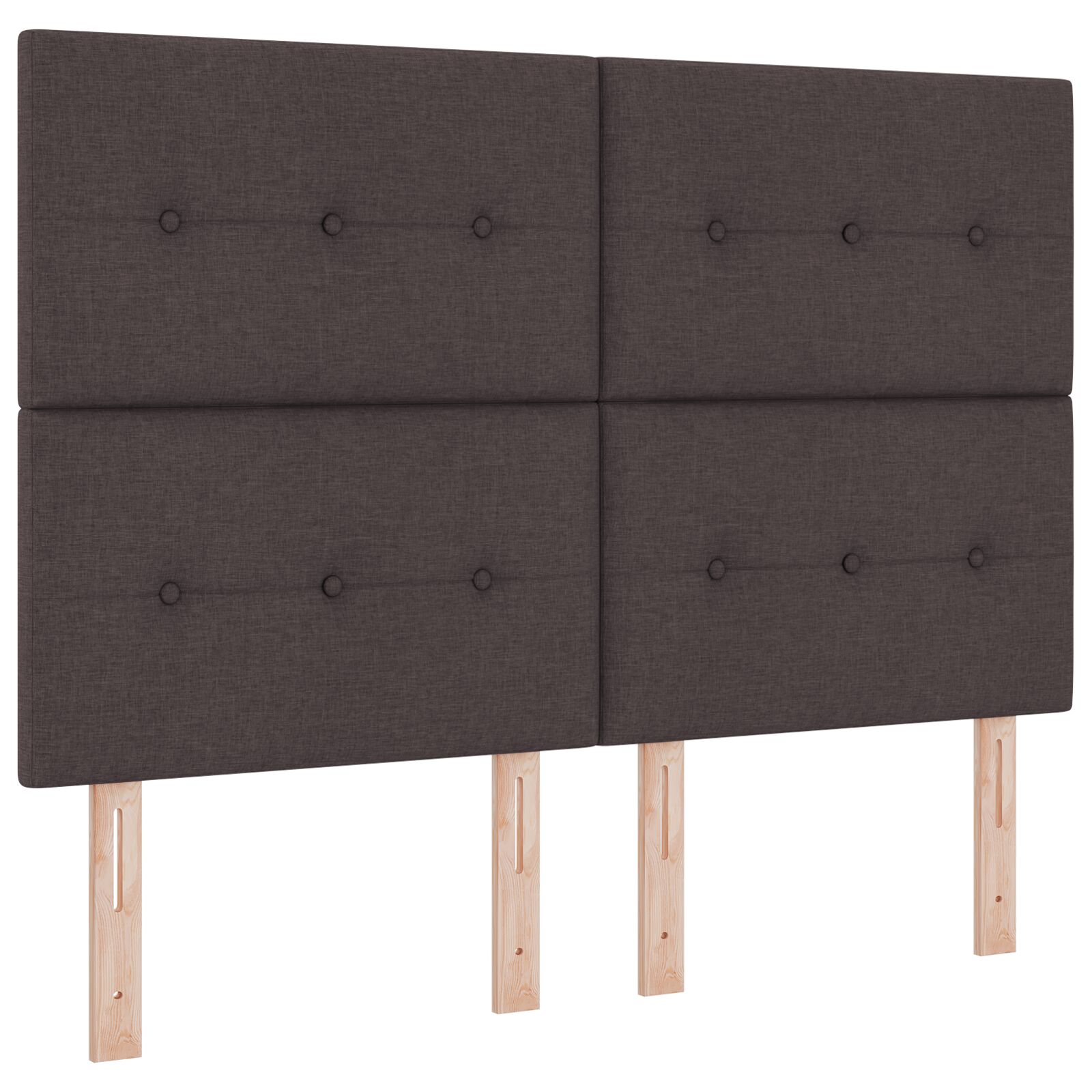 Box Spring ágy matraccal és paddal sötétbarna 140x200 cm szövet 