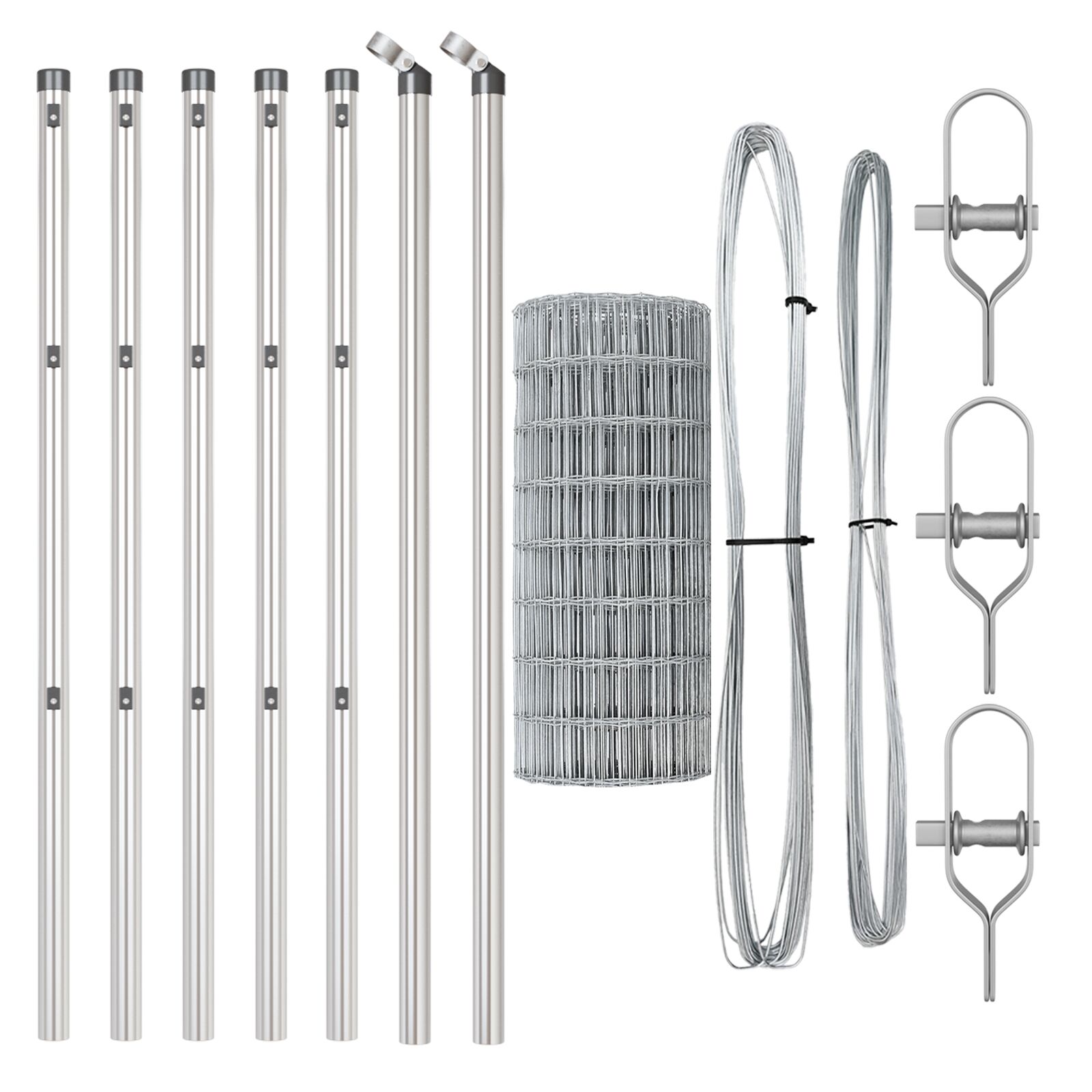 vidaXL Euro Ograda s 13 Stupova 0.8x25 m Galvanizirani Čelik