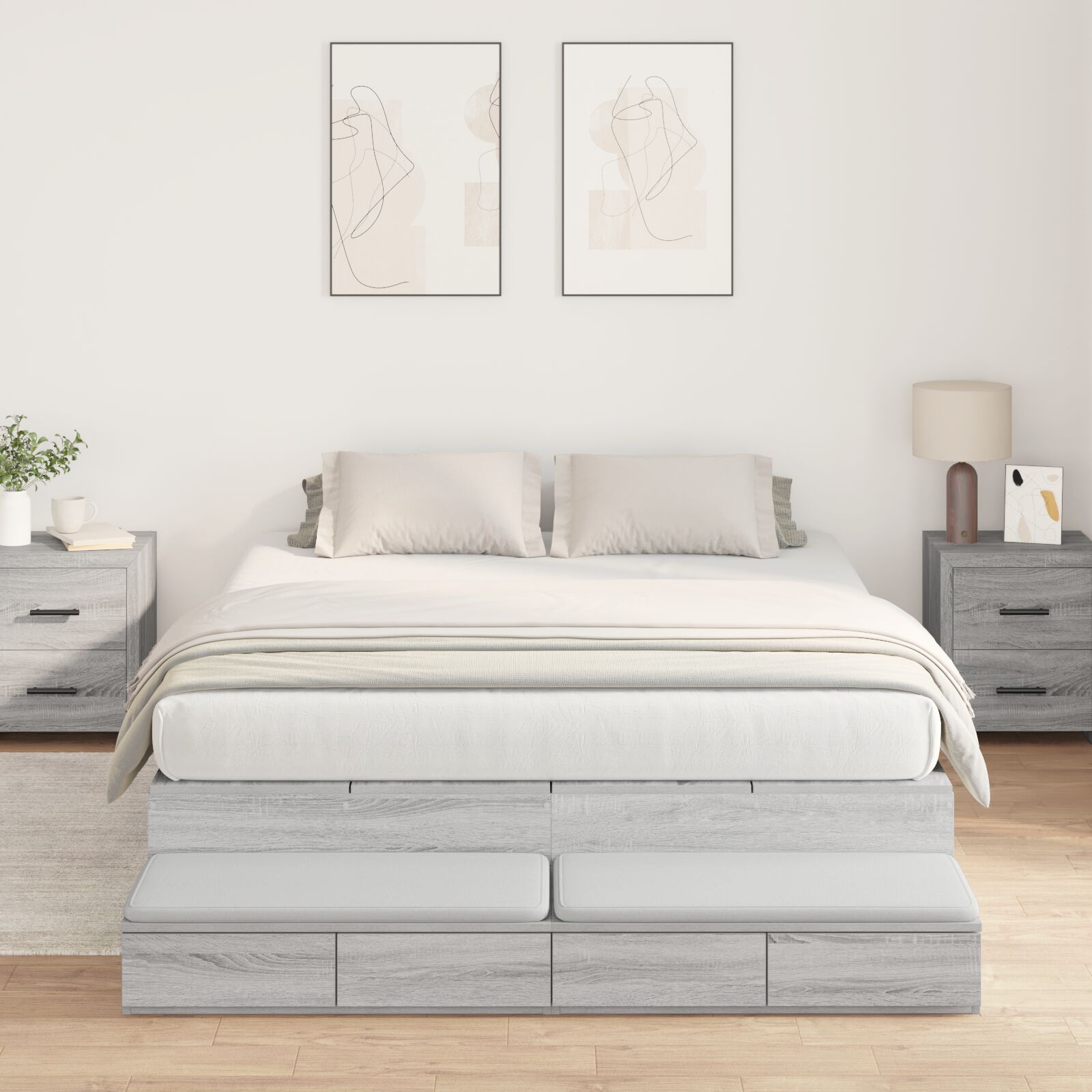 ladustamisvoodi raam Hall sonoma Tehispuit 140 x 190 cm