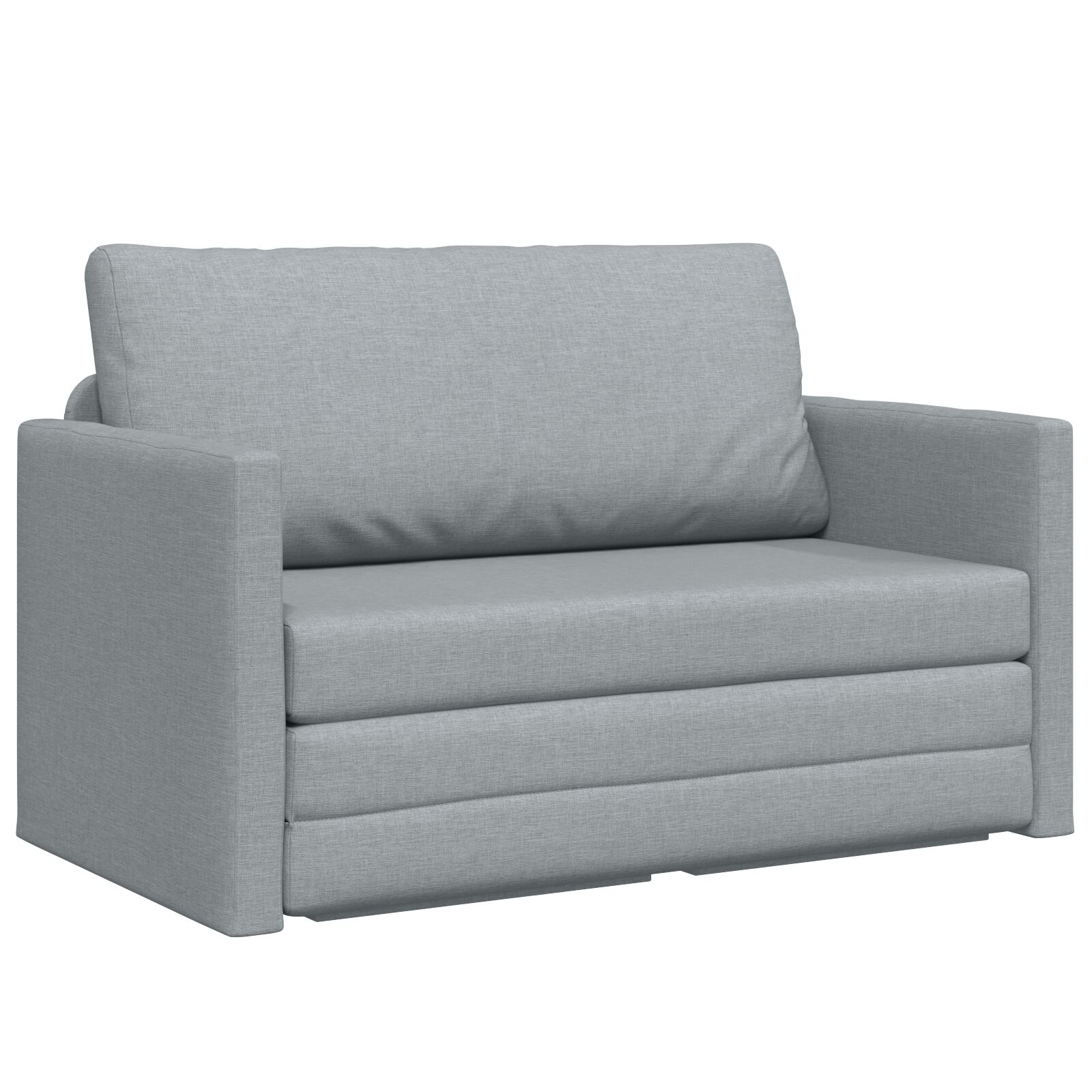 vidaXL Podna Sofa Krevet 2-u-1 Svjetlosiva 124x71x78 cm Tkanina