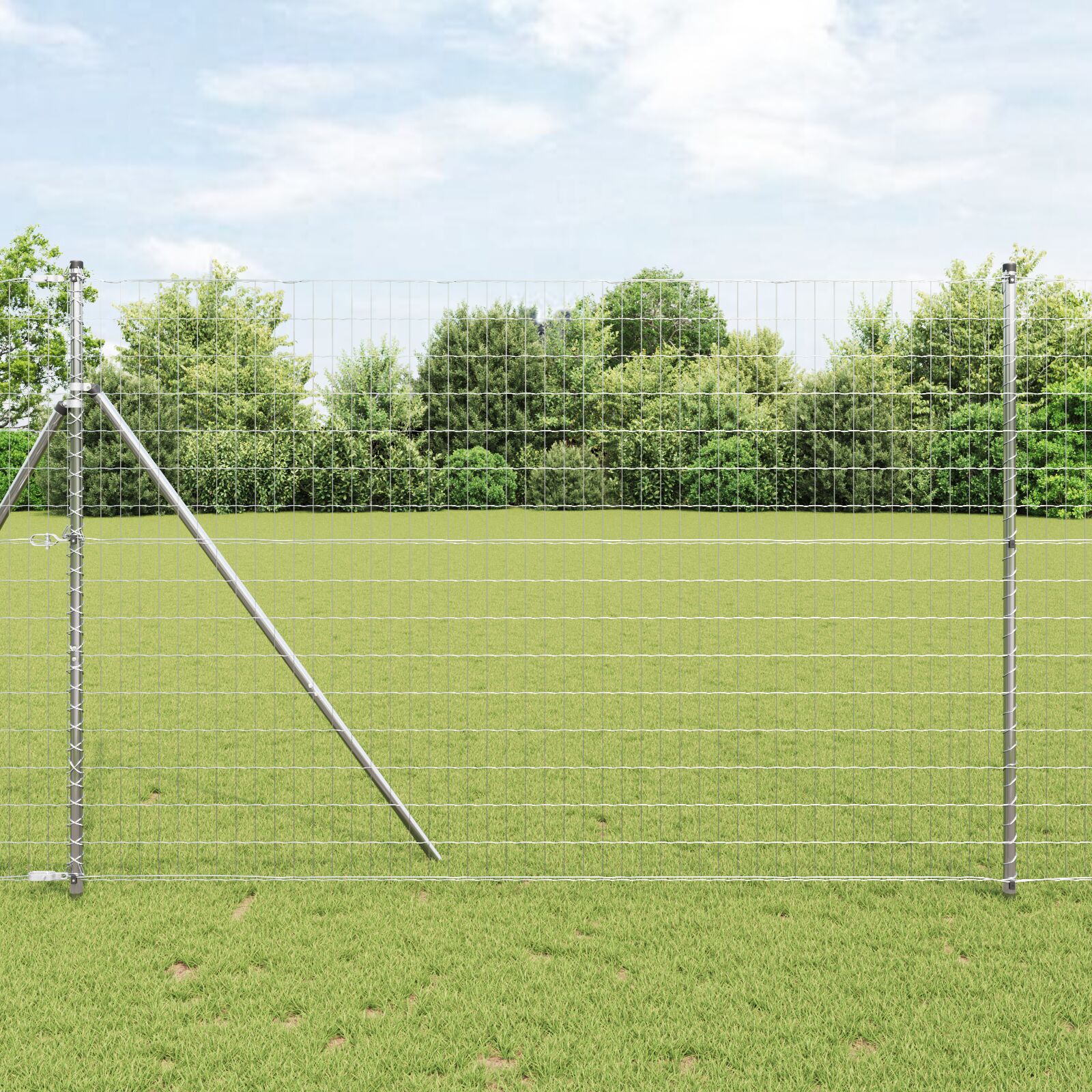 Euro Hegn med 7 Stænger 1.5x10 m Galvaniseret Stål