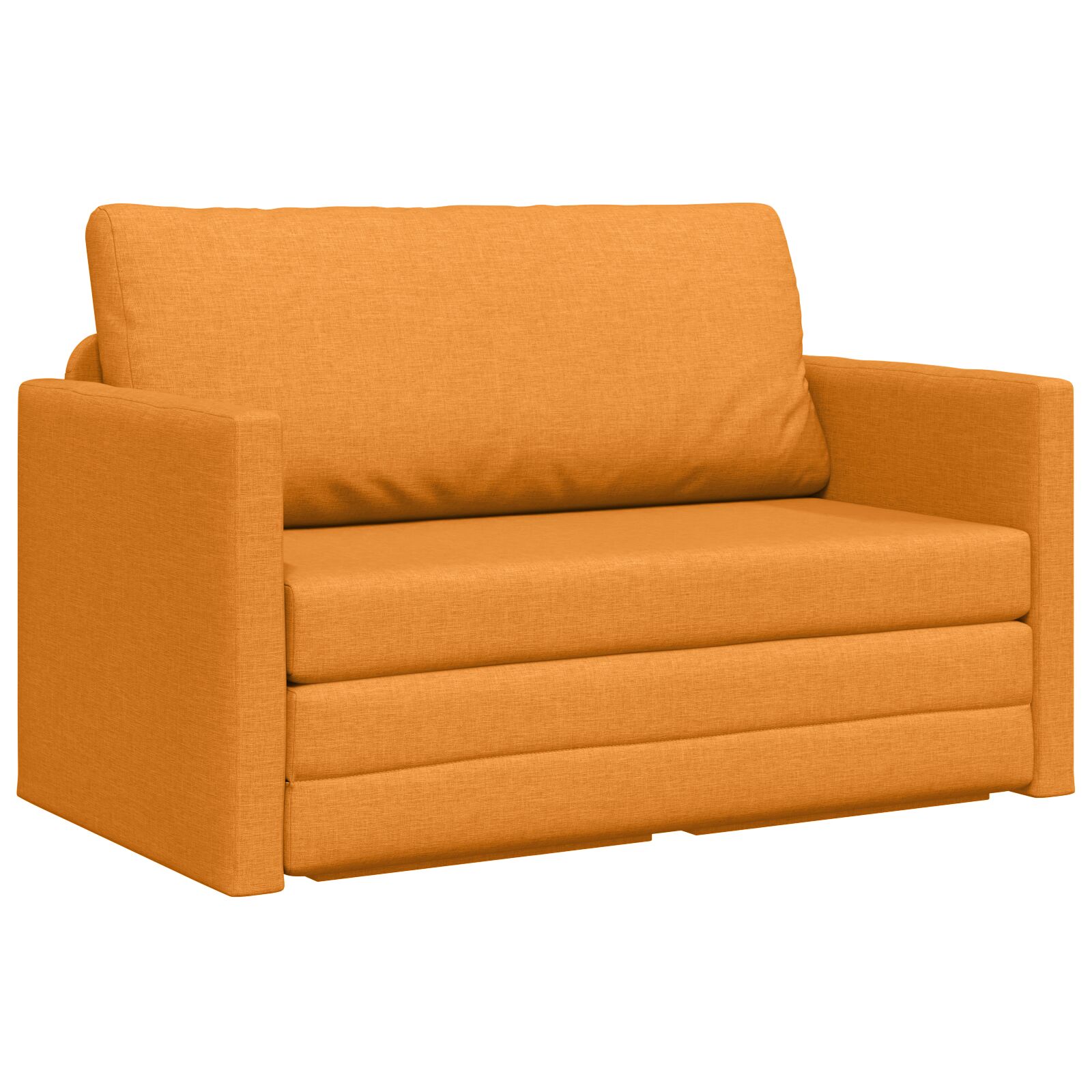 Vloer Sofa Bed 2-in-1 Donkergeel 124x71x78 cm Stof