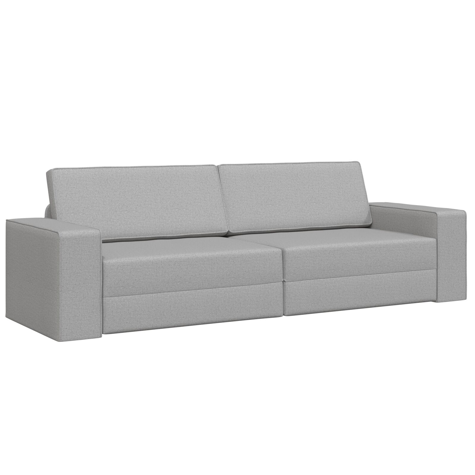 vidaXL Podna Sofa Krevet 2-u-1 Boja Oblaka 245x150x60.5 cm Tkanina