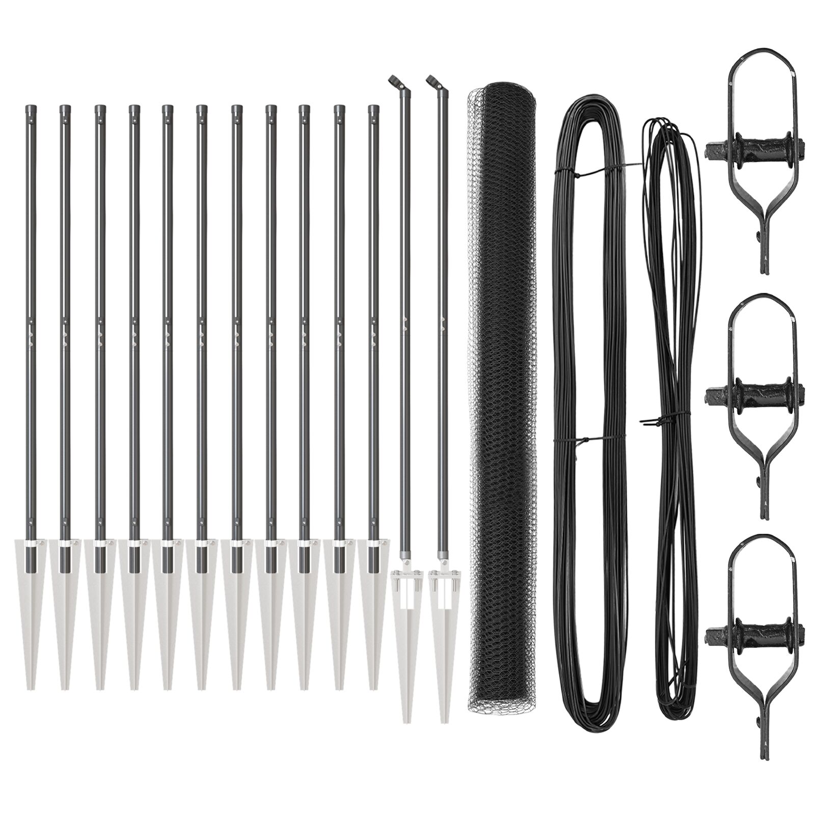 vidaXL Ogradni Set Set od 2 Siva Čelik 25 x 1.5 m Sklopivo