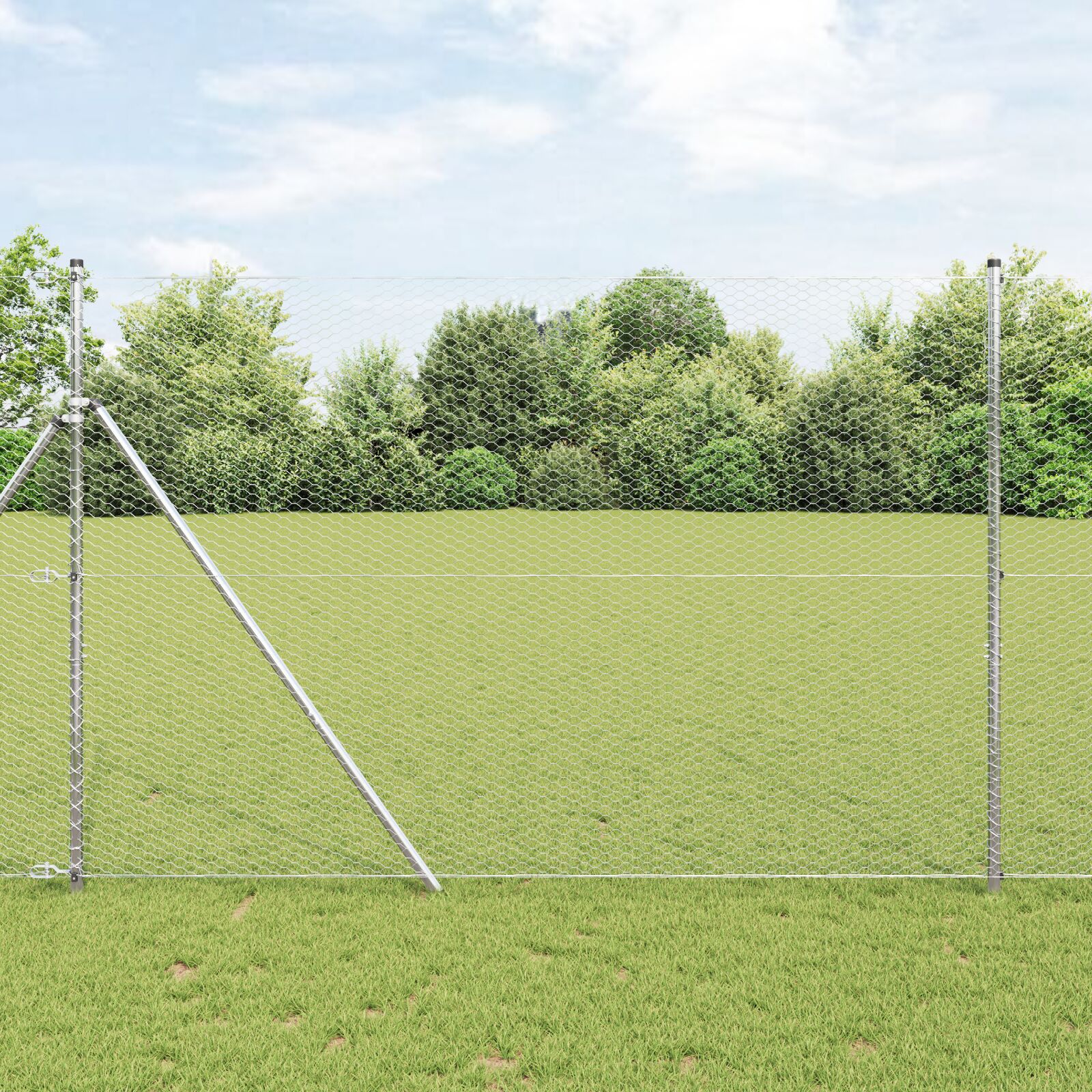 Heksagonalna Ograda 1.5x50 m Pocinčani Čelik