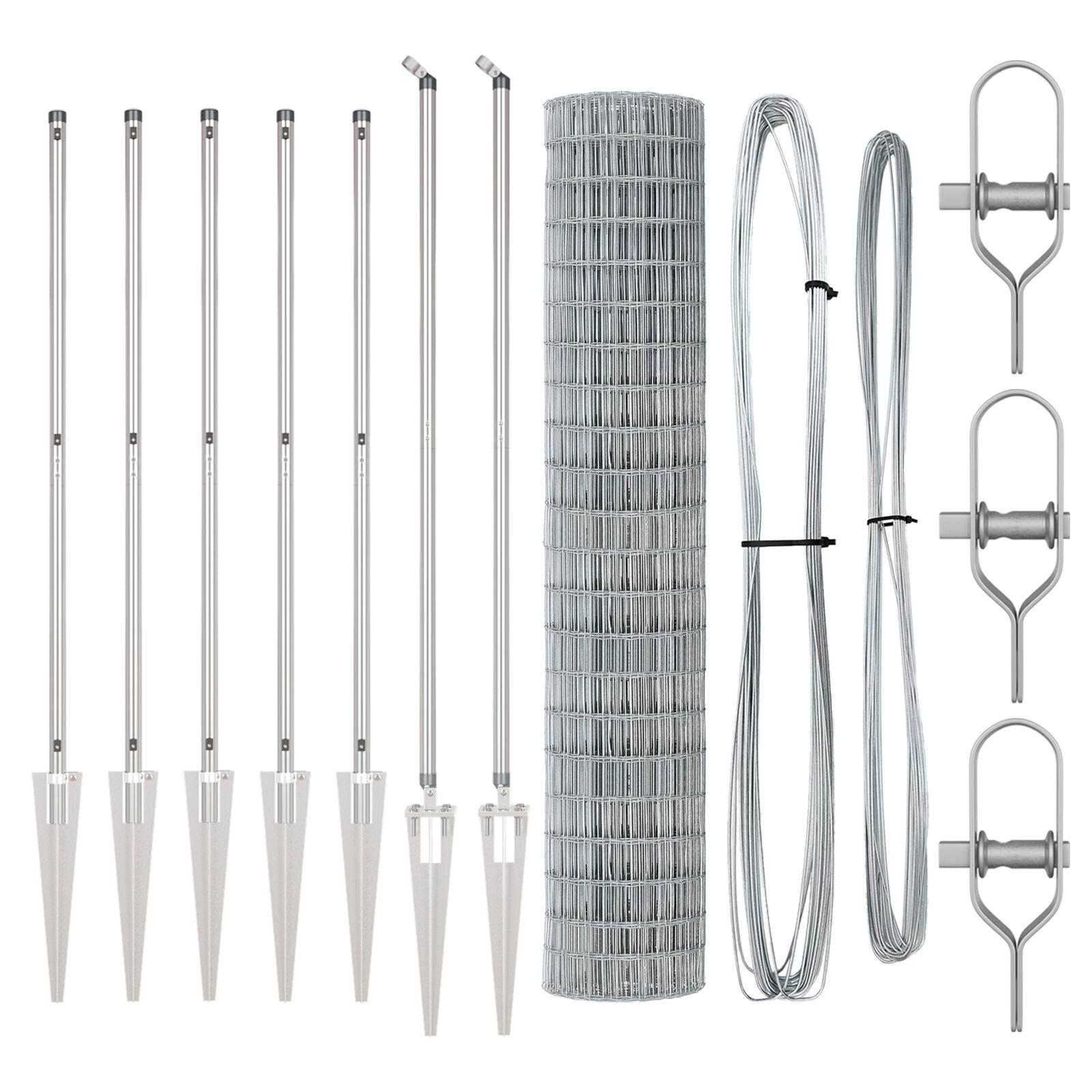 vidaXL Euro Ograda s 7 Šiljaka 1.5x10 m Galvanizirani Čelik