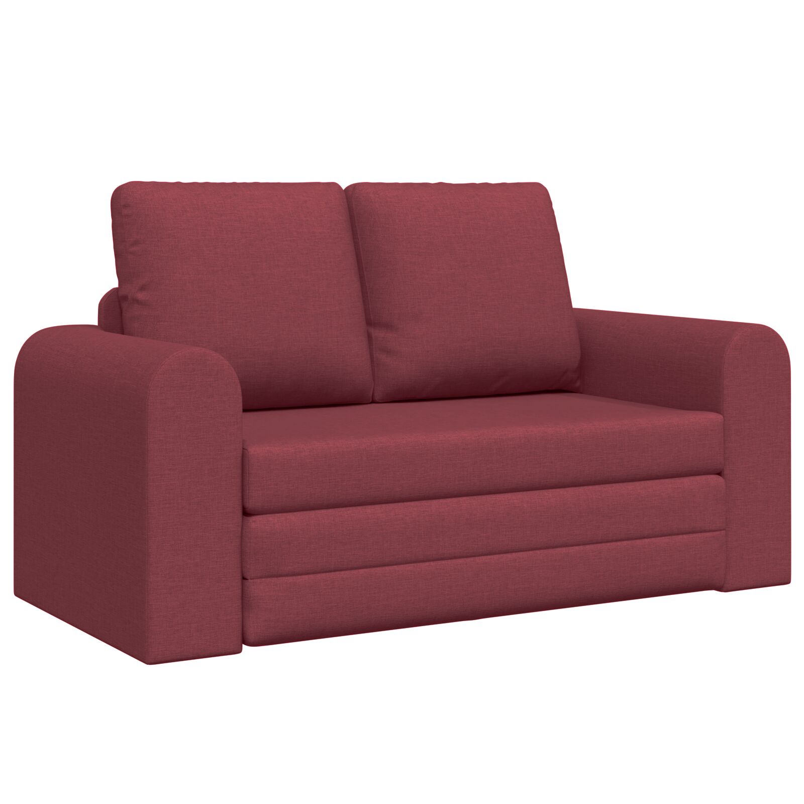 vidaXL Podni kauč na razvlačenje 2 u 1 Bordo 148x71x83 cm Tkanina