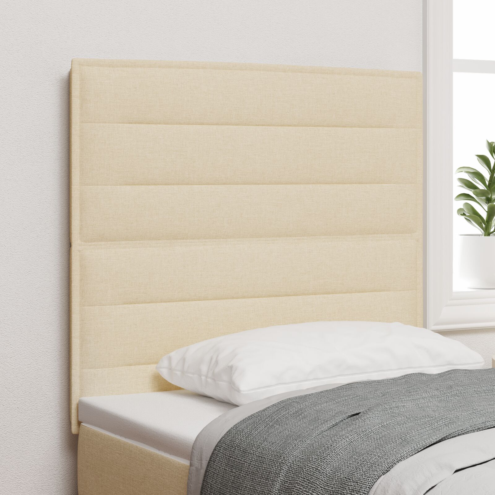Voodiots Joonte Disain Kreemjas 100 cm Kangas