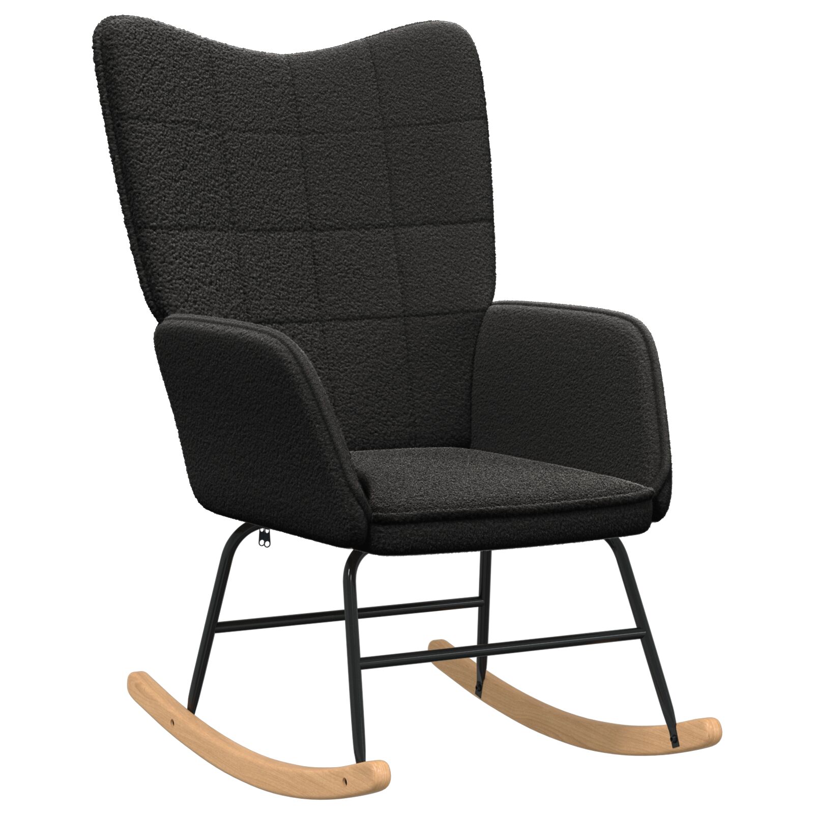 vidaXL Scaun Relaxant  Negru din Material Similar Lânii