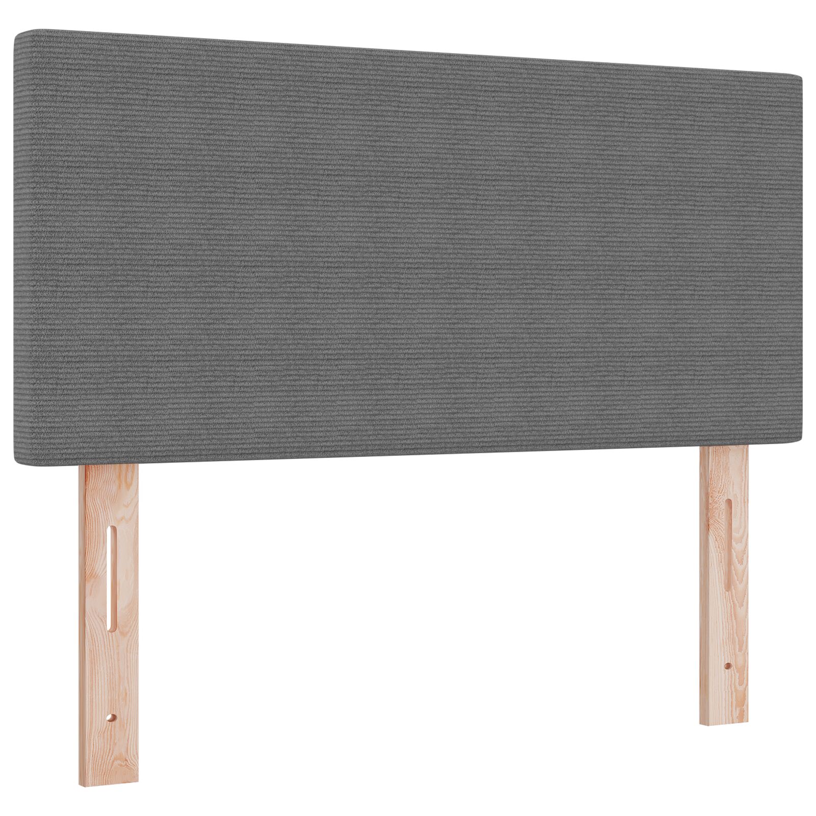 Sengegavl Enkel Design Lys Grå 80 cm Kordstof