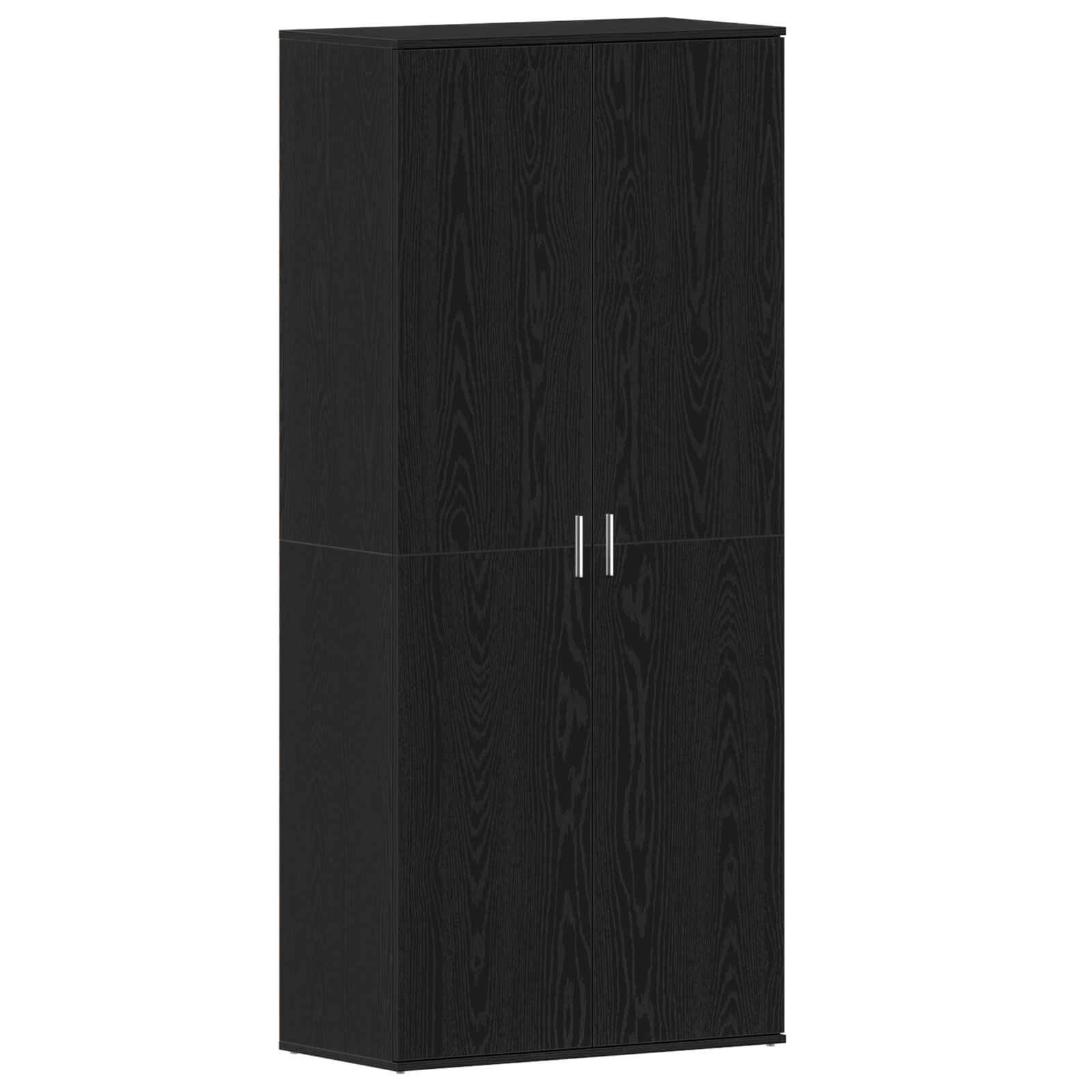vidaXL ormarić za cipele crni hrast 80x39x180 cm MDF