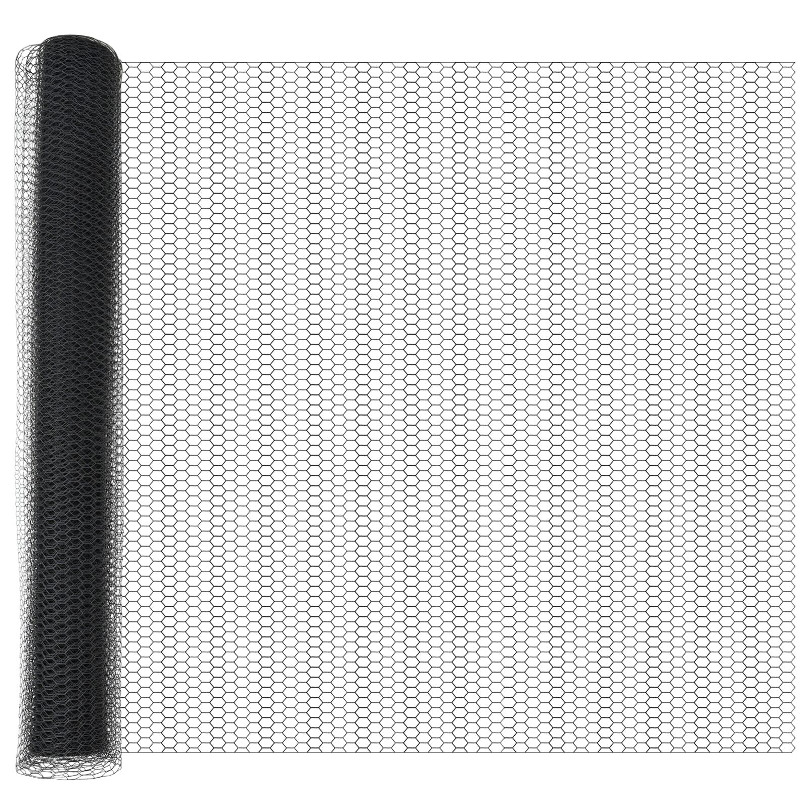 vidaXL Heksagonalna ograda Siva 1.4x25 m Čelik, vidaXL Stupovi za ogradu sa šiljkom 13 kom Ø32 mm 160 cm Galvanizirani čelik