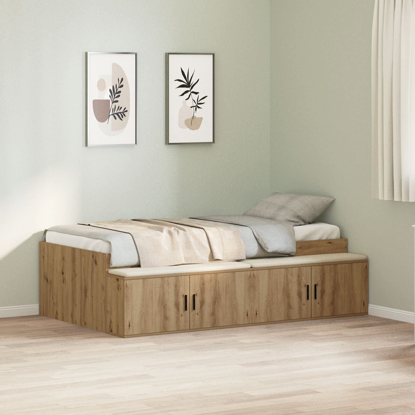 Hoiu voodiraam Artisan Oak 90x190 cm
