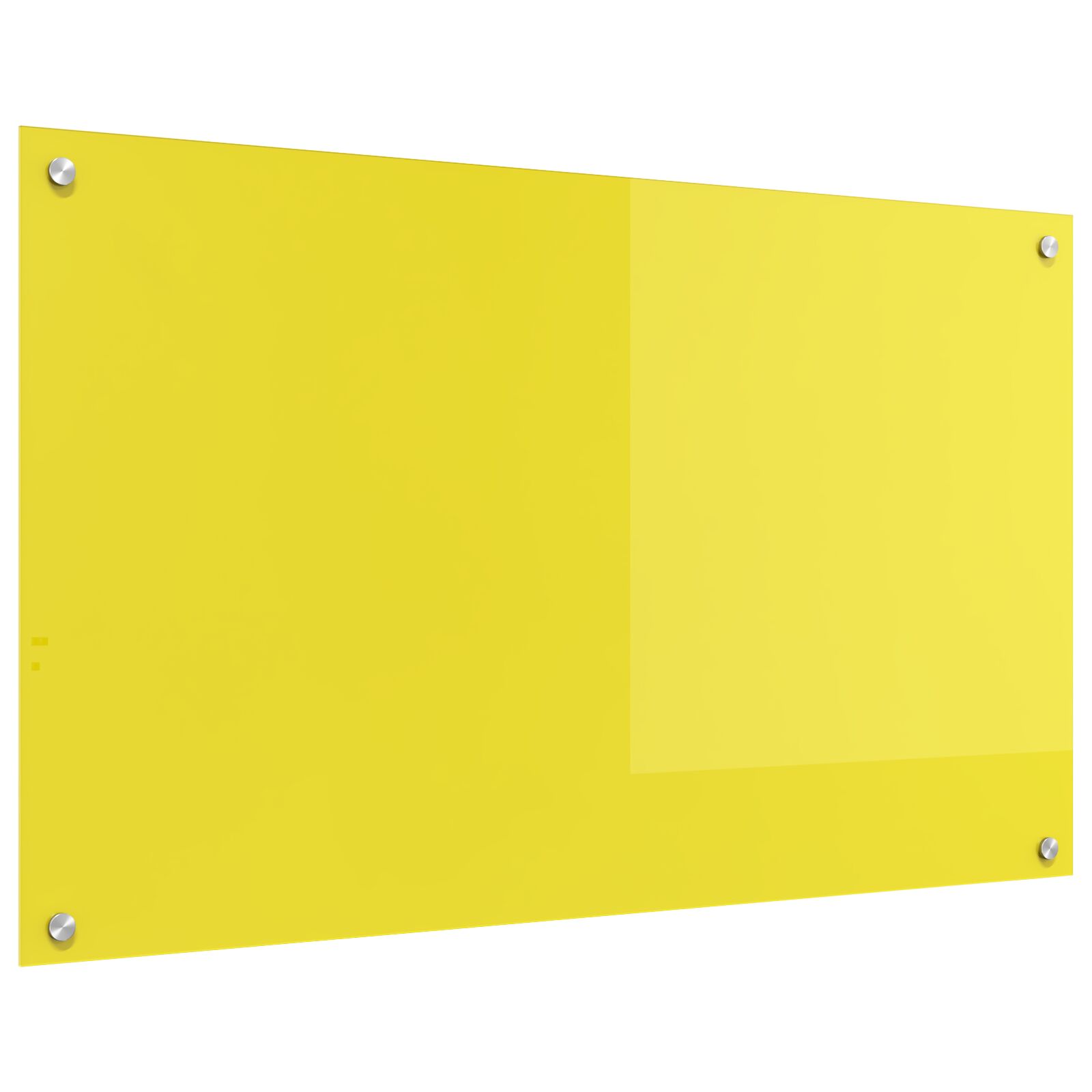 vidaXL Placă backsplash bucătărie  Galben 100x60x0,6 cm din sticlă securizată