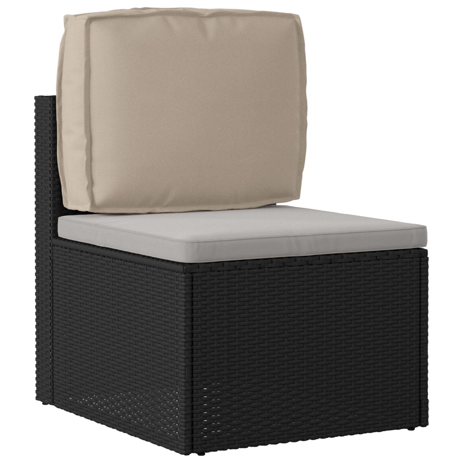 Udendørspude Taupe Polyester 50 x 40 x 12 cm Sofapude
