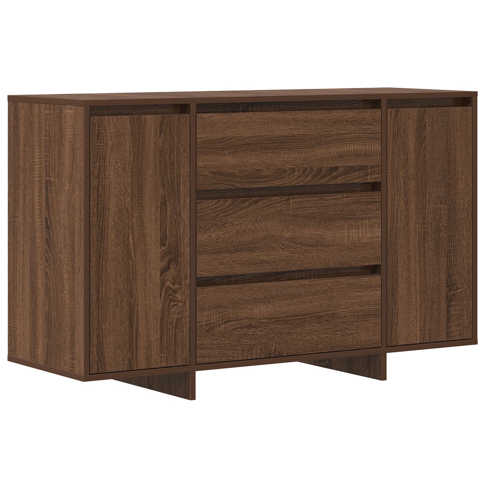 vidaXL Sideboard Smeđa Hrast 120x41x75 cm Konstruirano drvo
