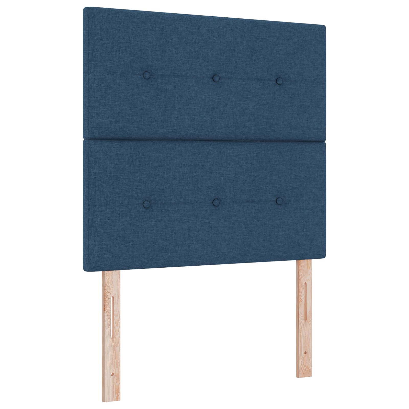 Box spring ágy matraccal kék 100x200 cm szövet 