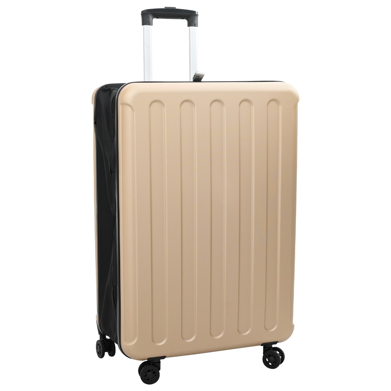 vidaXL Faltbarer Koffer Hartschale 28“ Champagner 50x30x76 cm ABS