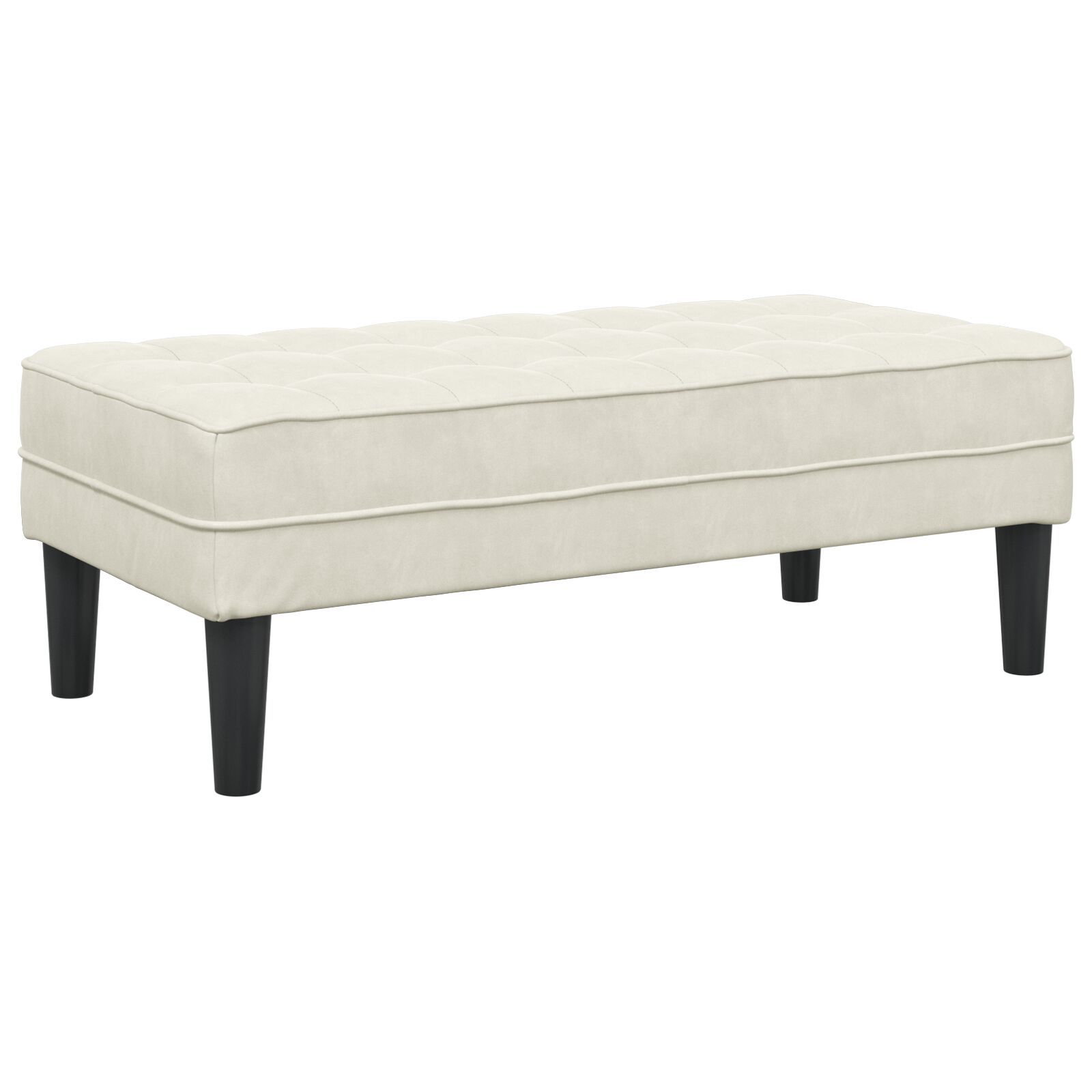 Bænk Creme 113 cm Velvet