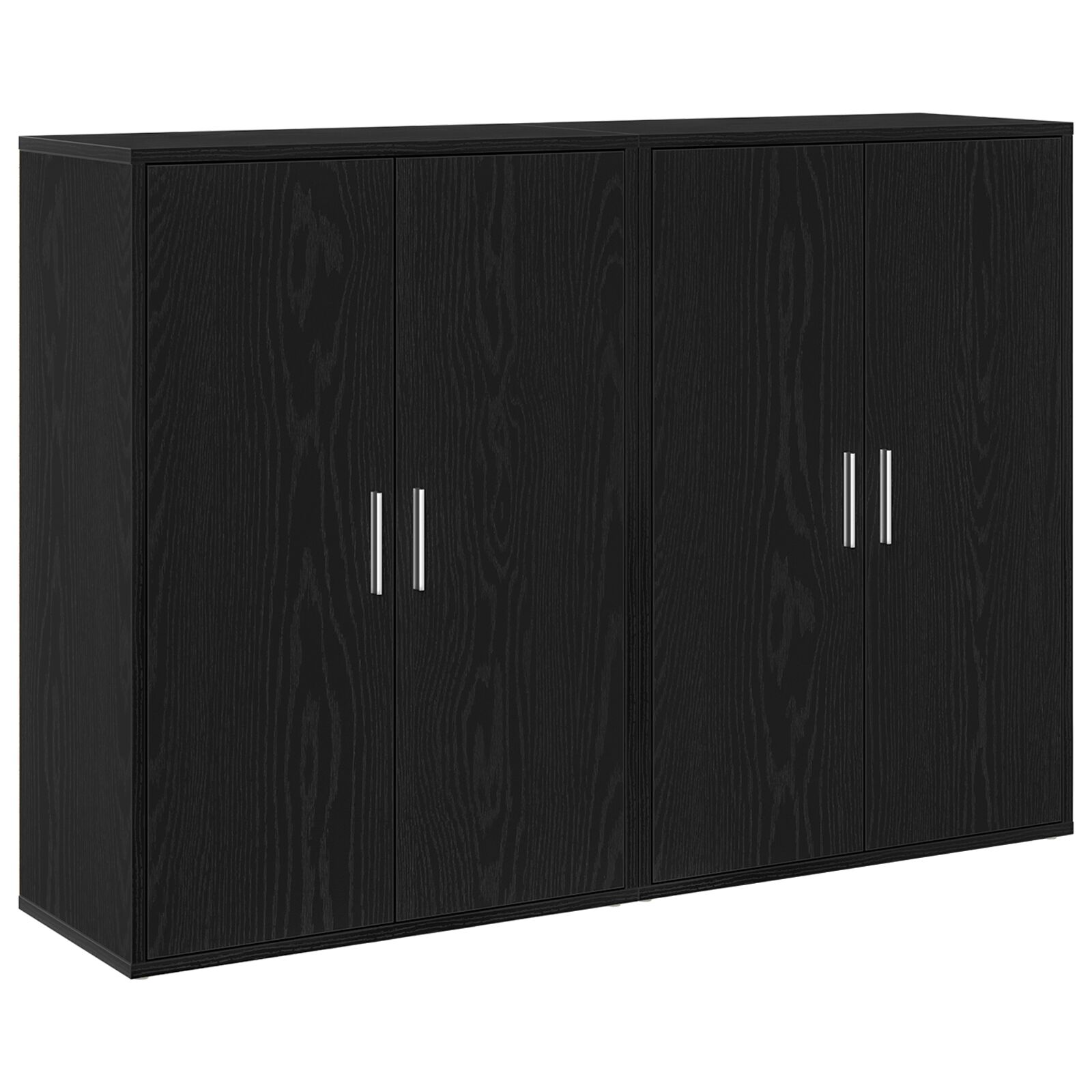vidaXL Stranice 2 kom Crna Hrast 60x31x84 cm Konstruirano drvo