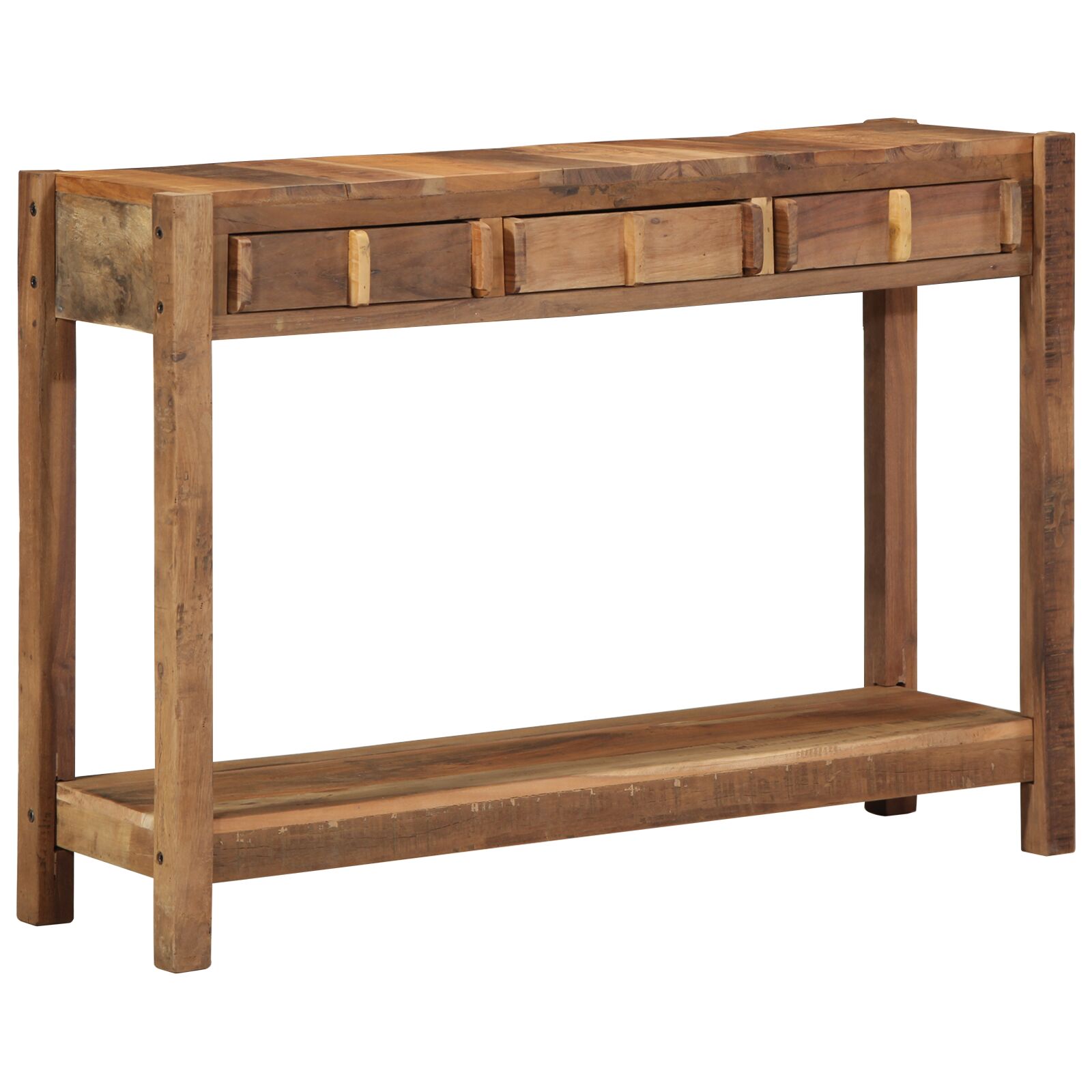 vidaXL konzolni stol 107x33x76 cm od obnovljenog drva