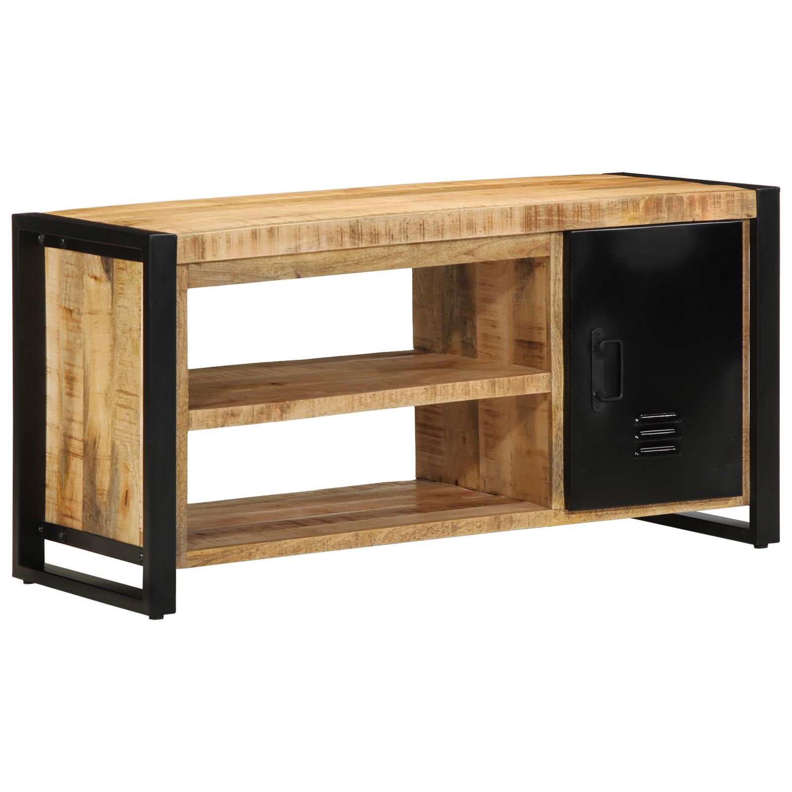 vidaXL Klupa za cipele 100x40x50 cm Čvrsto drvo manga
