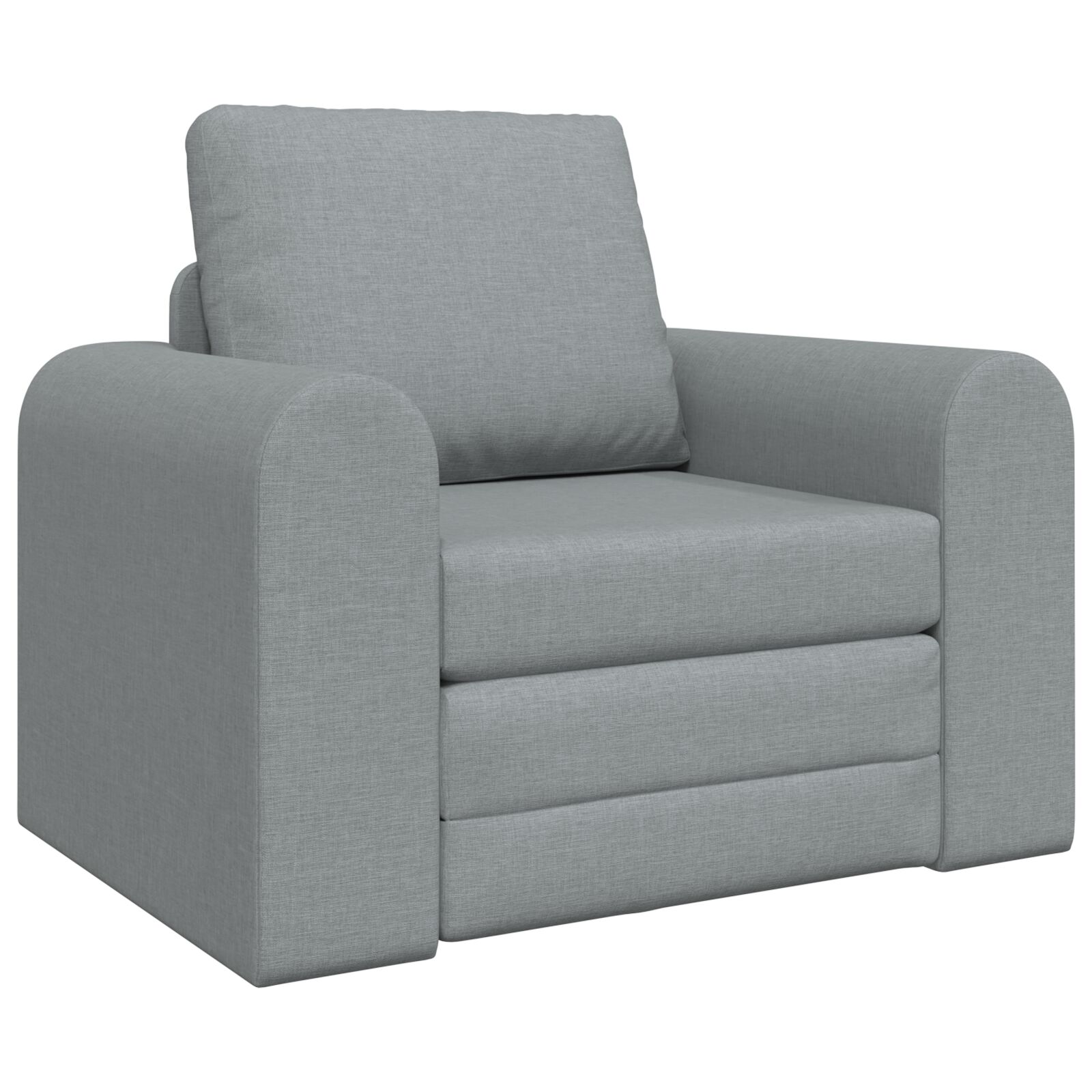 vidaXL Floor sofa na krevet 2-u-1 svjetlosiva 98x71x83 cm tkanina