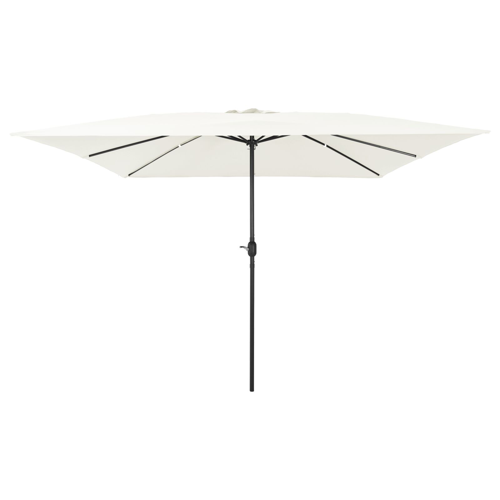Kvadratni vrtni suncobran 295x245 cm Pješčano bijeli