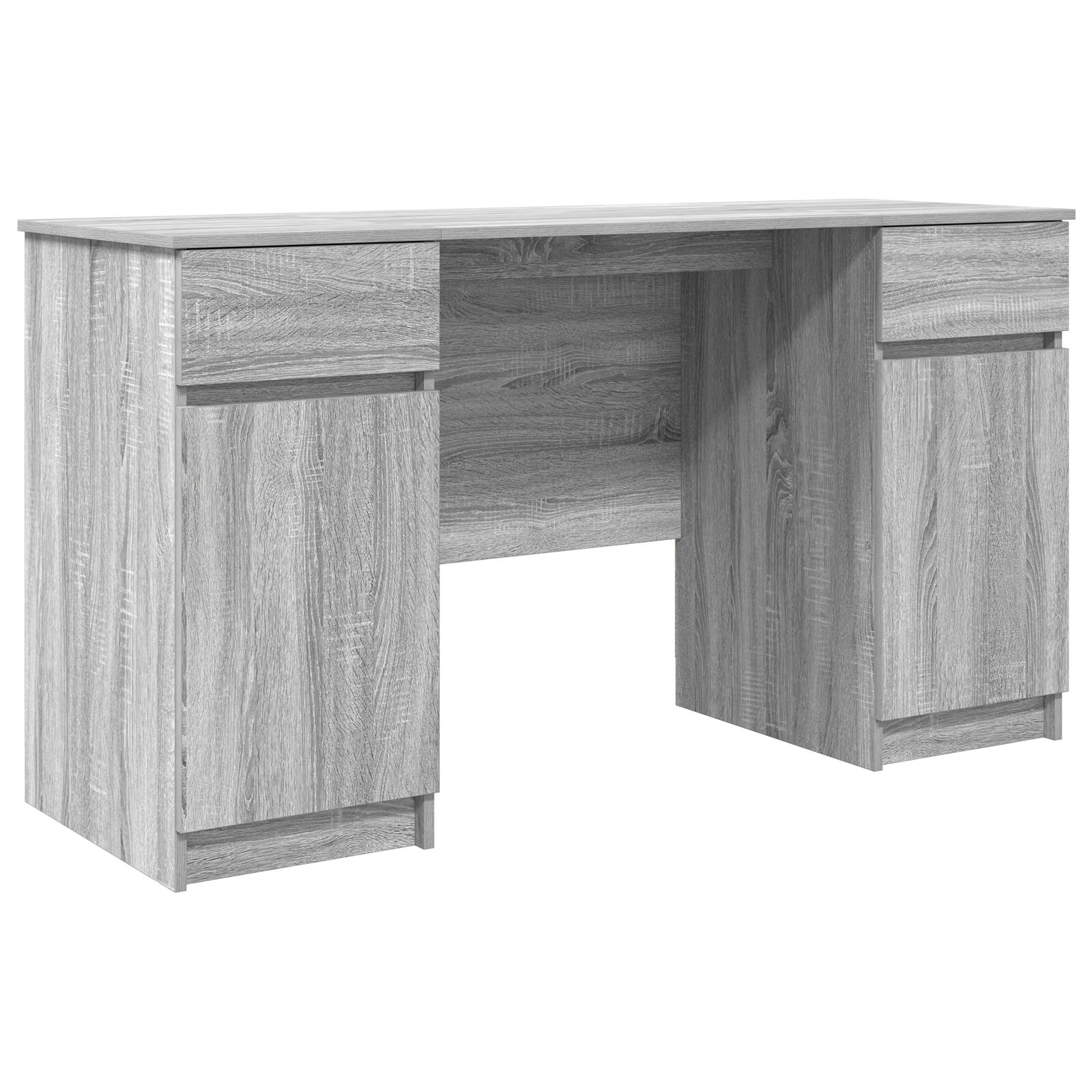 Radni stol Siva Sonoma 140x49x76 cm Konstruirano drvo