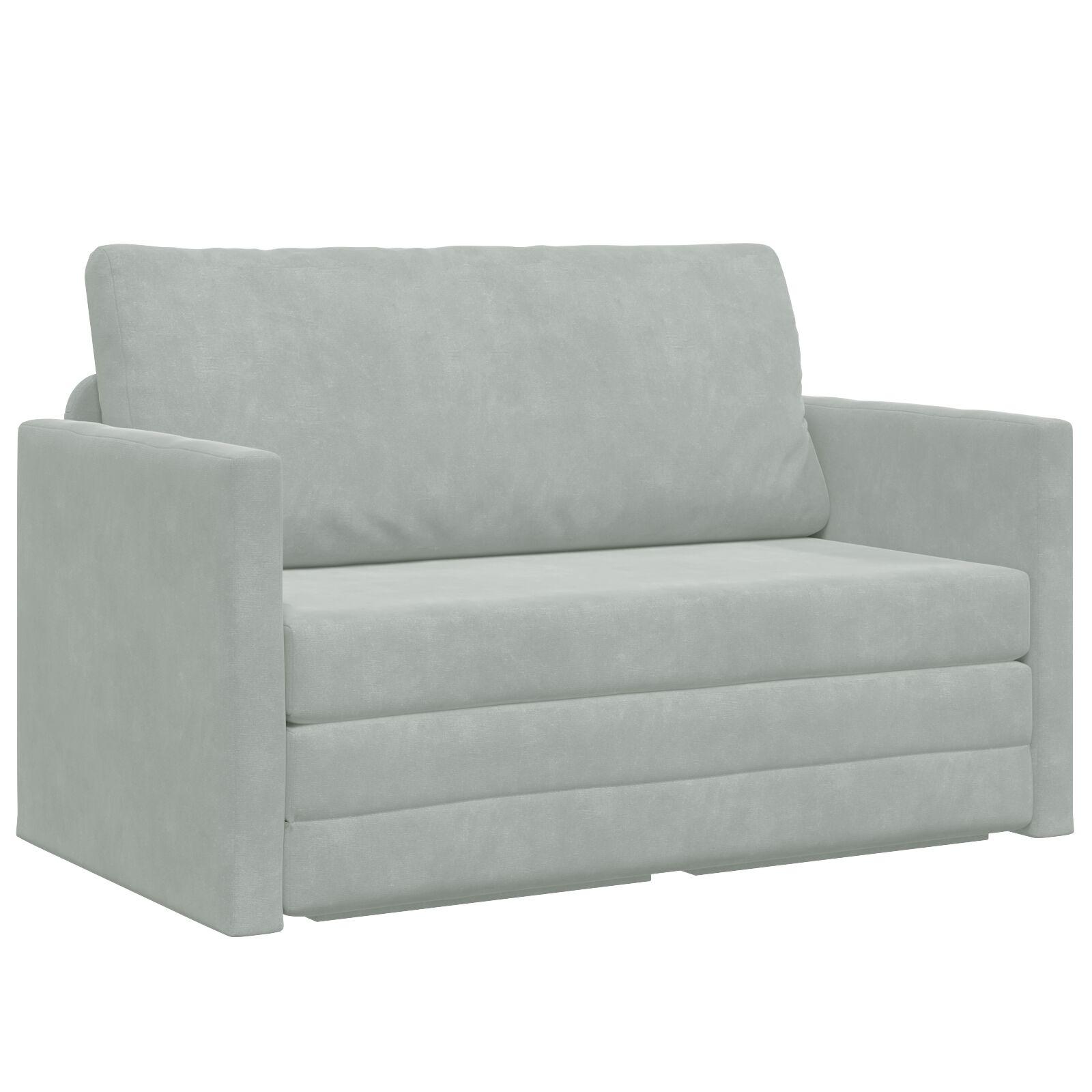 vidaXL Kauč Krevet 2-u-1 Svjetlosiva 124x204x61 cm