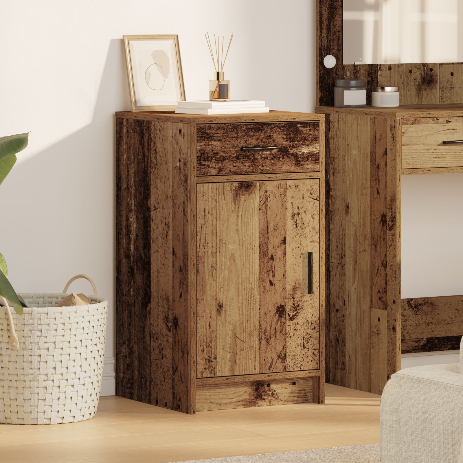 vidaXL Altholz Holz Mittel Rustikales Sideboard Rechteckig Rustikal