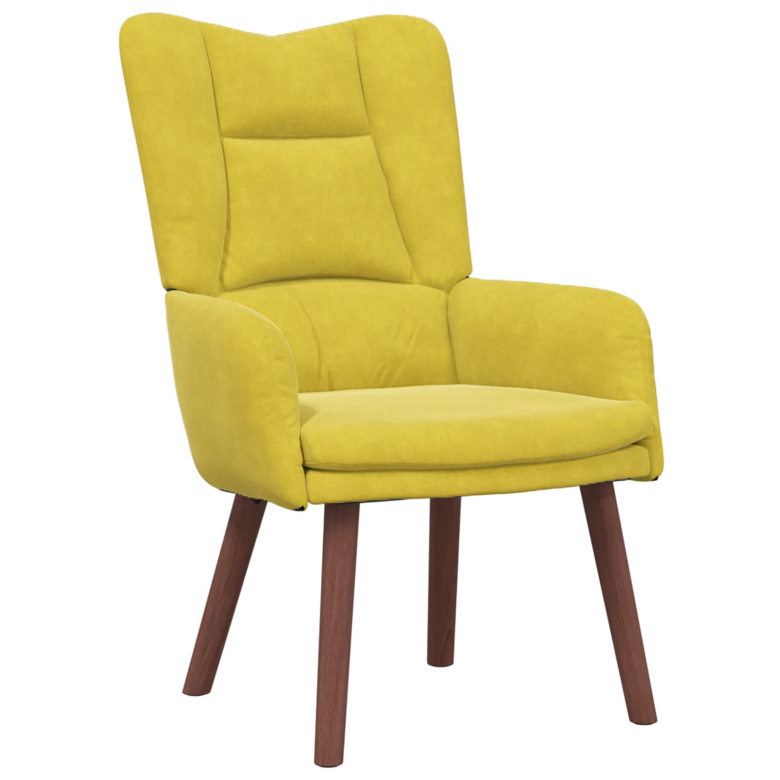 Afslapningsstol Gul Velour