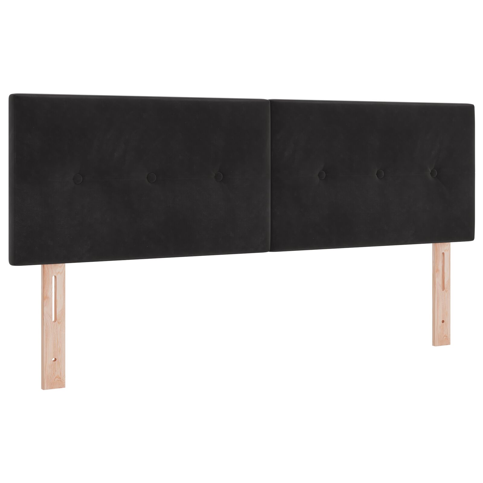 LED-pääty napituksesta musta 72 cm sametti