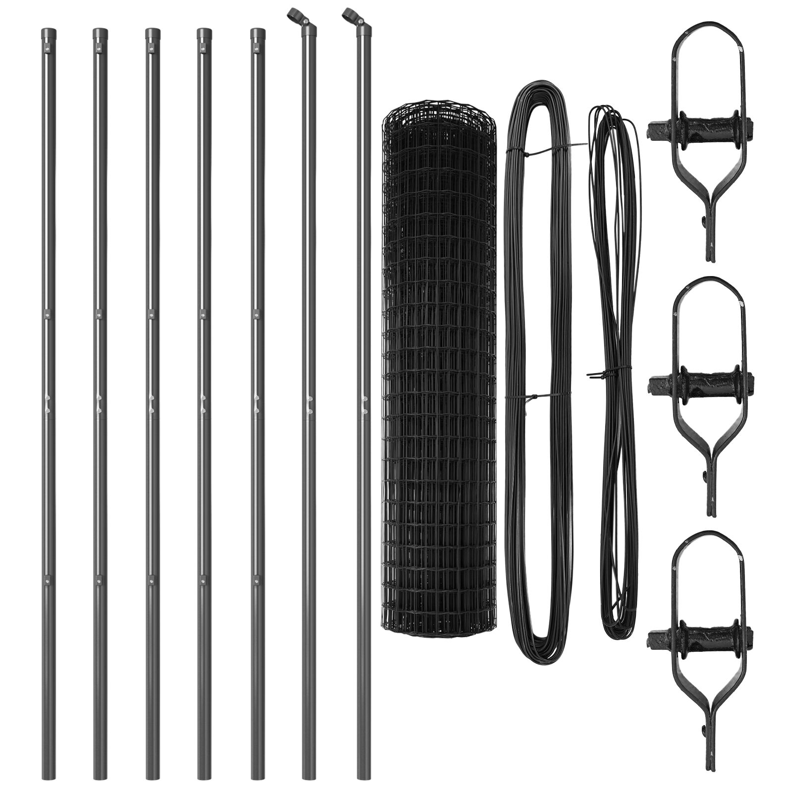 vidaXL Euro Ograda s 13 Stupova 1.2x25 m Galvanizirani Čelik Siva