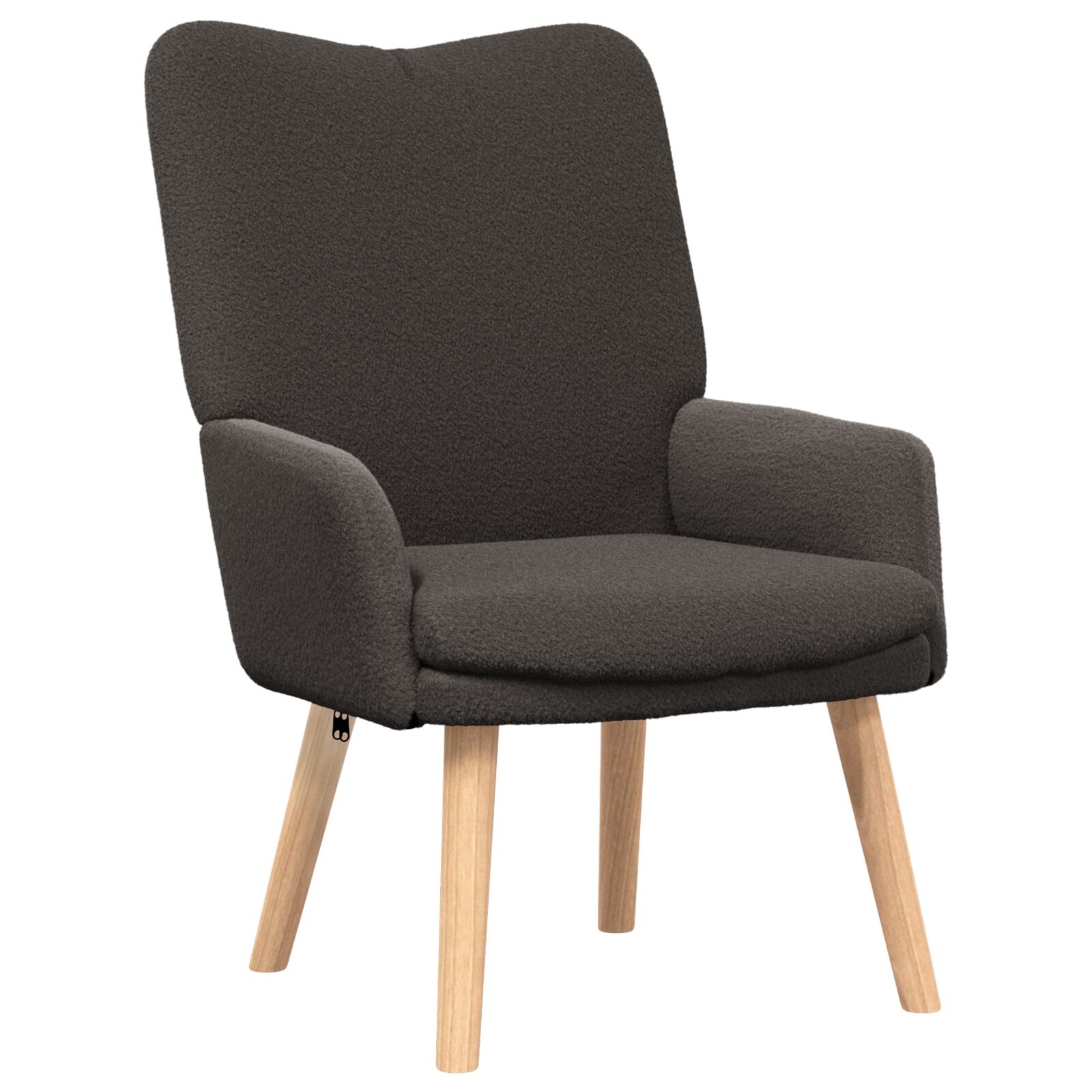 Relaxing Chair Tamno siva vlakna slična vuni