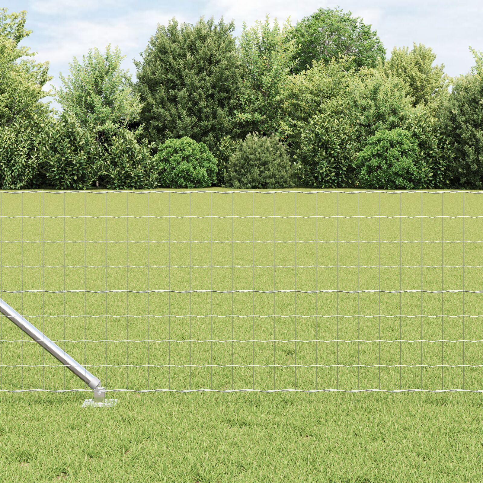 Euro Hegn med 13 Spike Indlæg 0.6x50 m Galvaniseret Stål