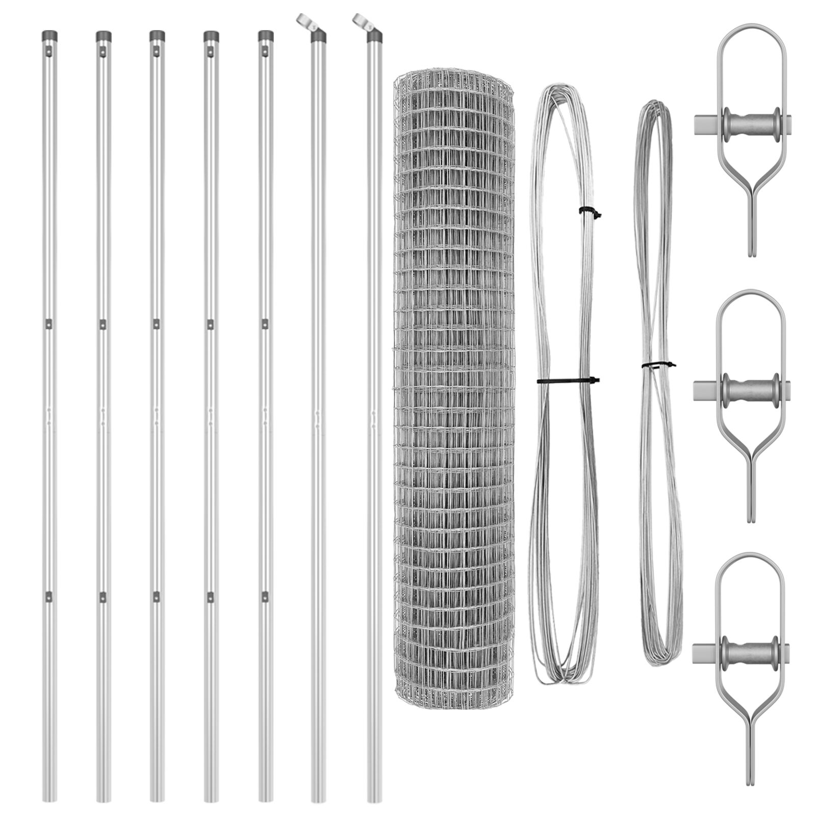 vidaXL Euro ograda s 7 postova 1.6x10 m Galvanizirani čelik