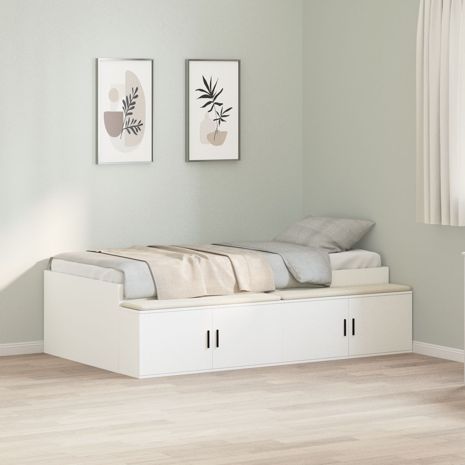 Krevet s pohranom Bijeli 90x200 cm